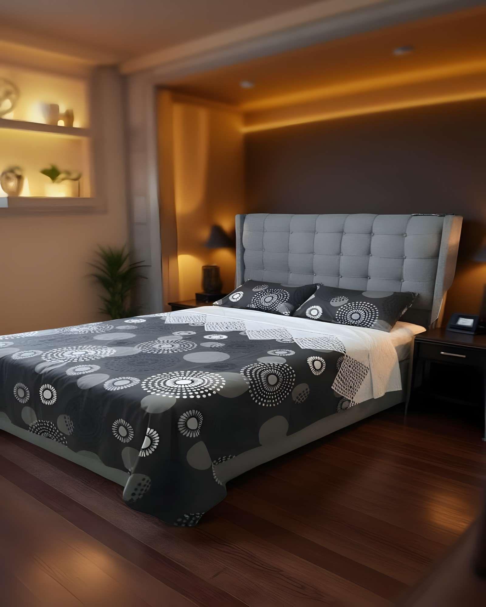 SET DE SABANAS 100% EXTRASUAVE 2 PLAZAS NEGRO C2-3