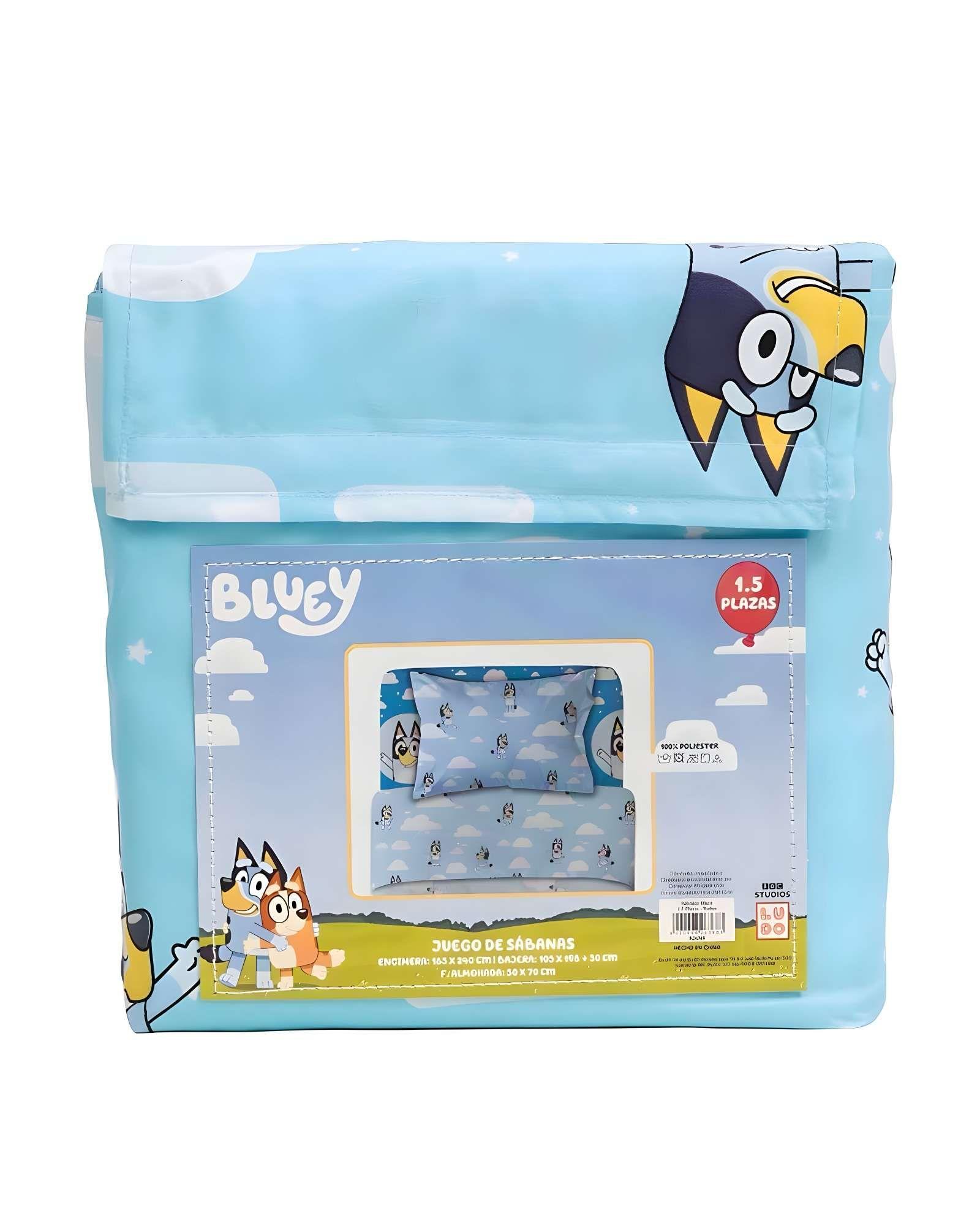 JUEGO DE SABANA INFANTIL CON DISEÑO PLAZA Y MEDIA 01-1