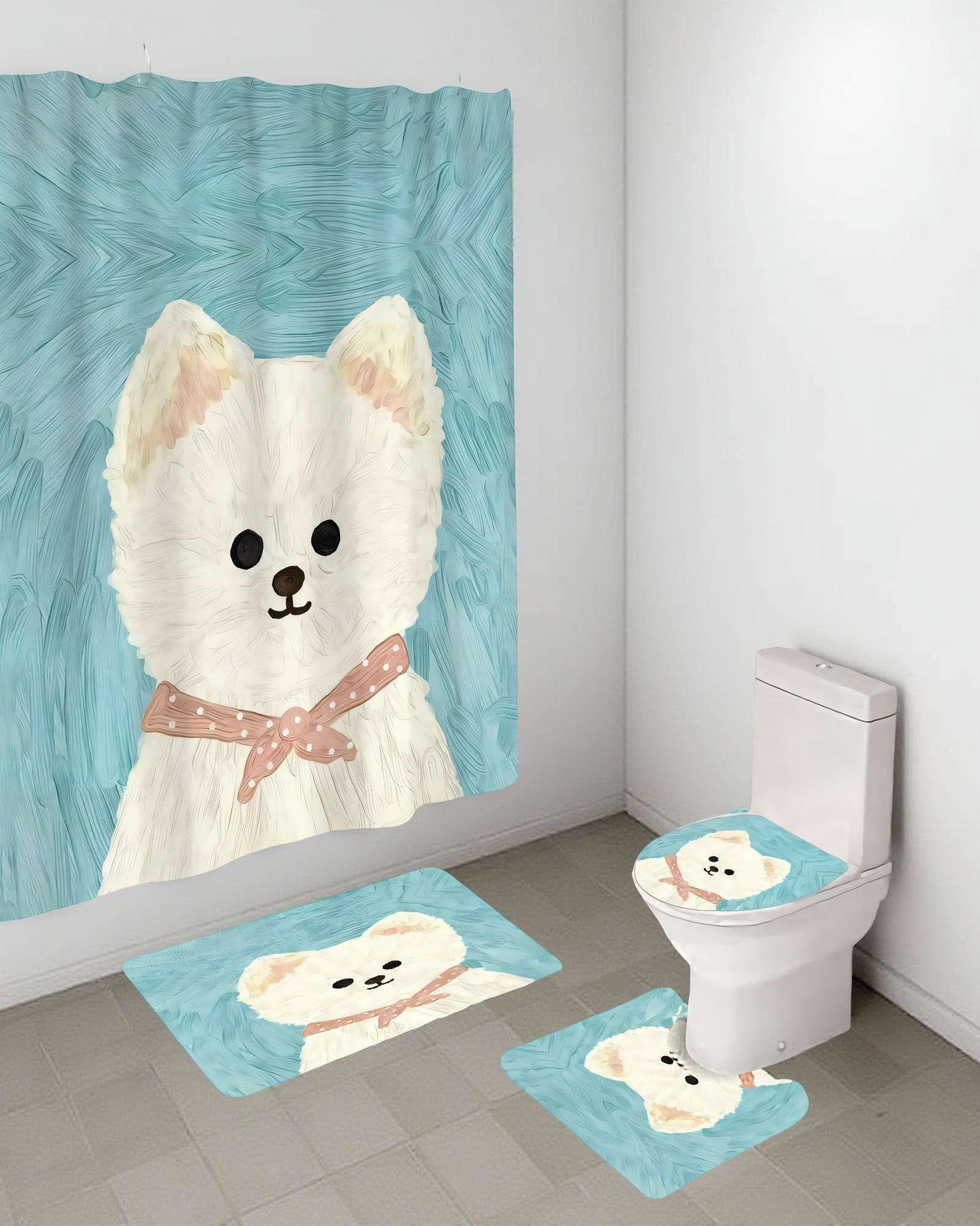 PACK DE 4 PIEZAS PARA BAÑO CON ESTAMPADO 16-3