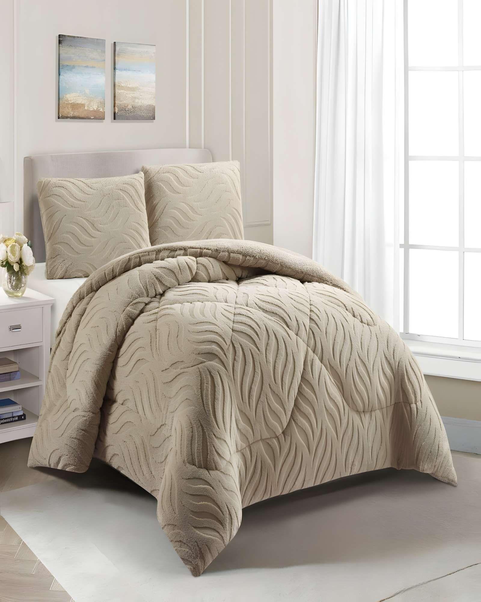 COBERTOR SHERPA TEXTURIZADO RB KING CAFÉ-3