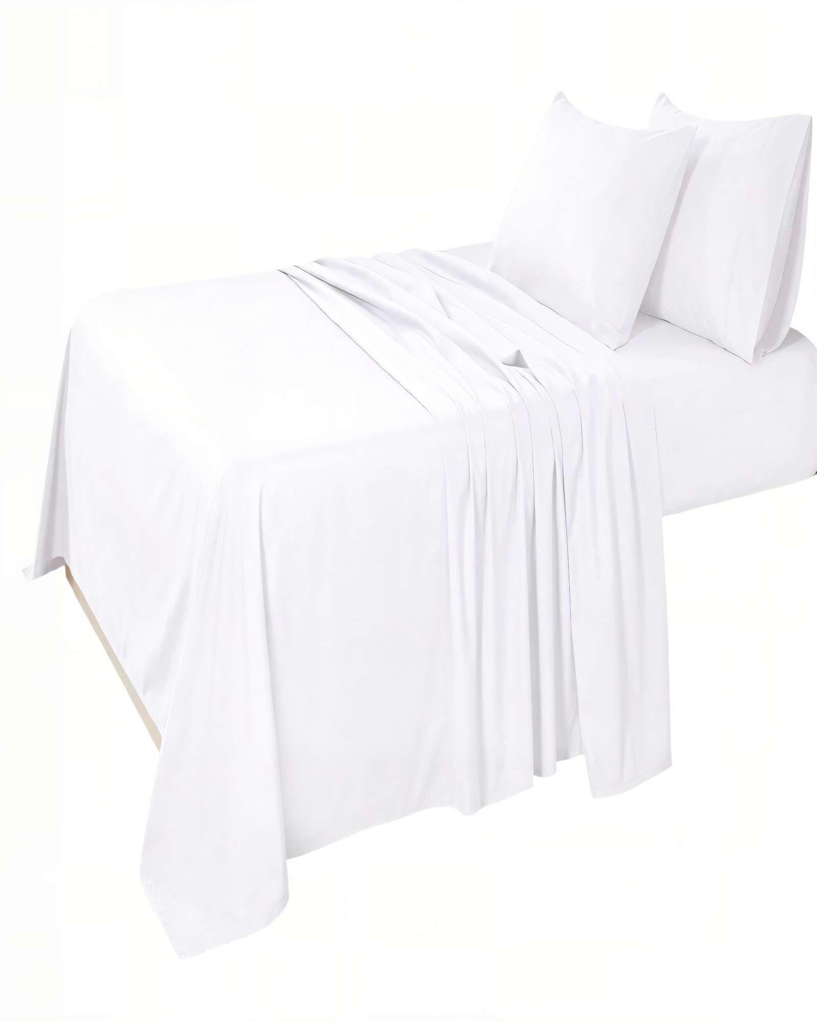 SET DE  SABANA 200 HILOS PLAZA Y MEDIA COLOR BLANCO-1