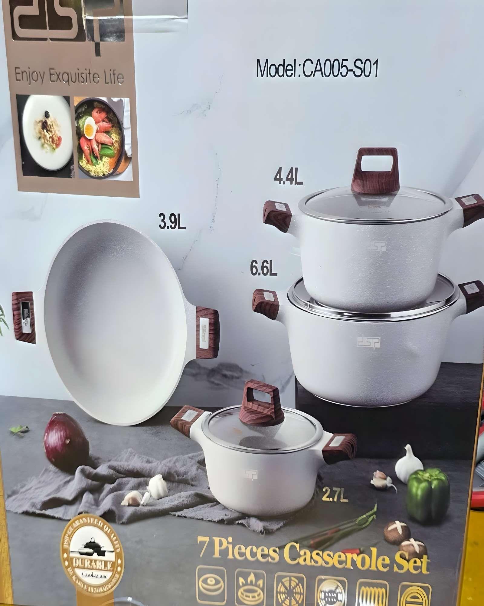 JUEGO DE OLLAS DE COCINA 7 PIEZAS BLANCO-3