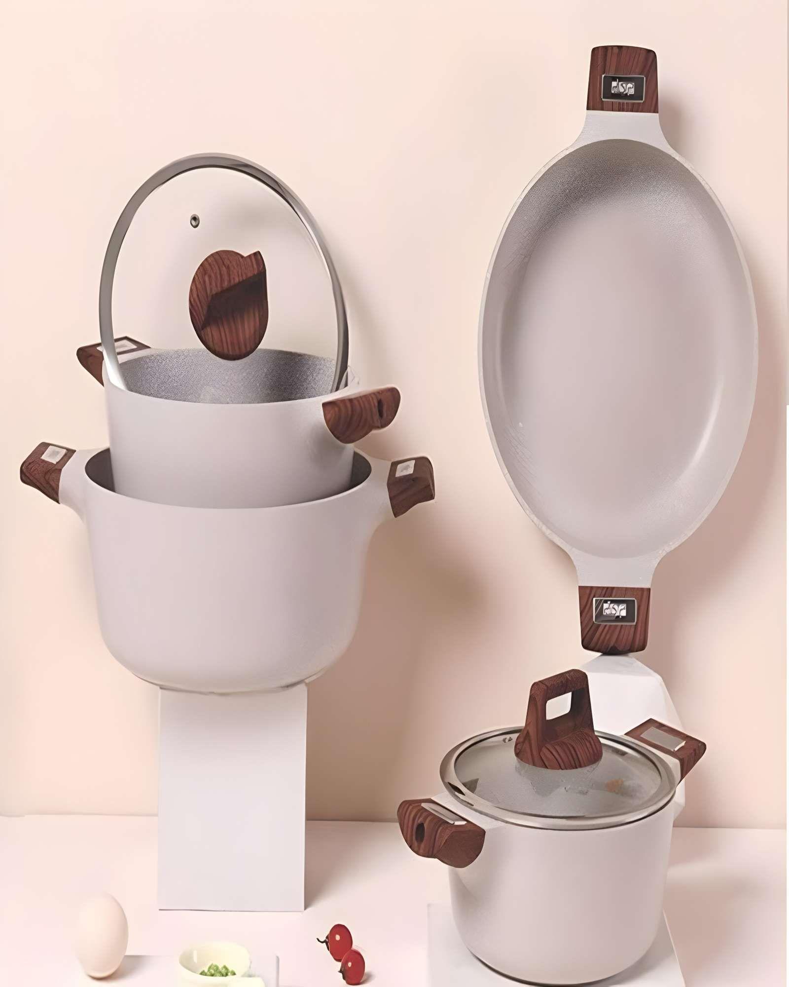 JUEGO DE OLLAS DE COCINA 7 PIEZAS BLANCO-4