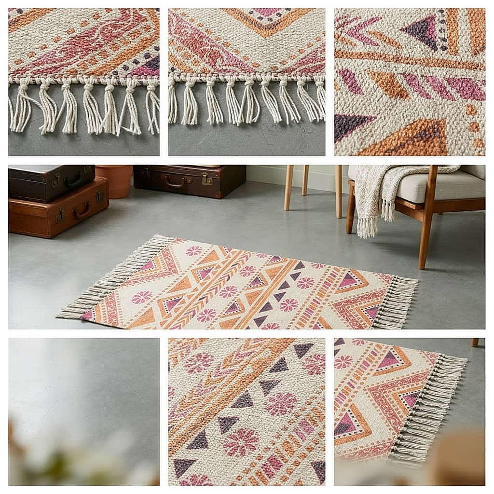 BAJADAS DE CAMAS DECORATIVAS KILIM 60x90cm 03-2