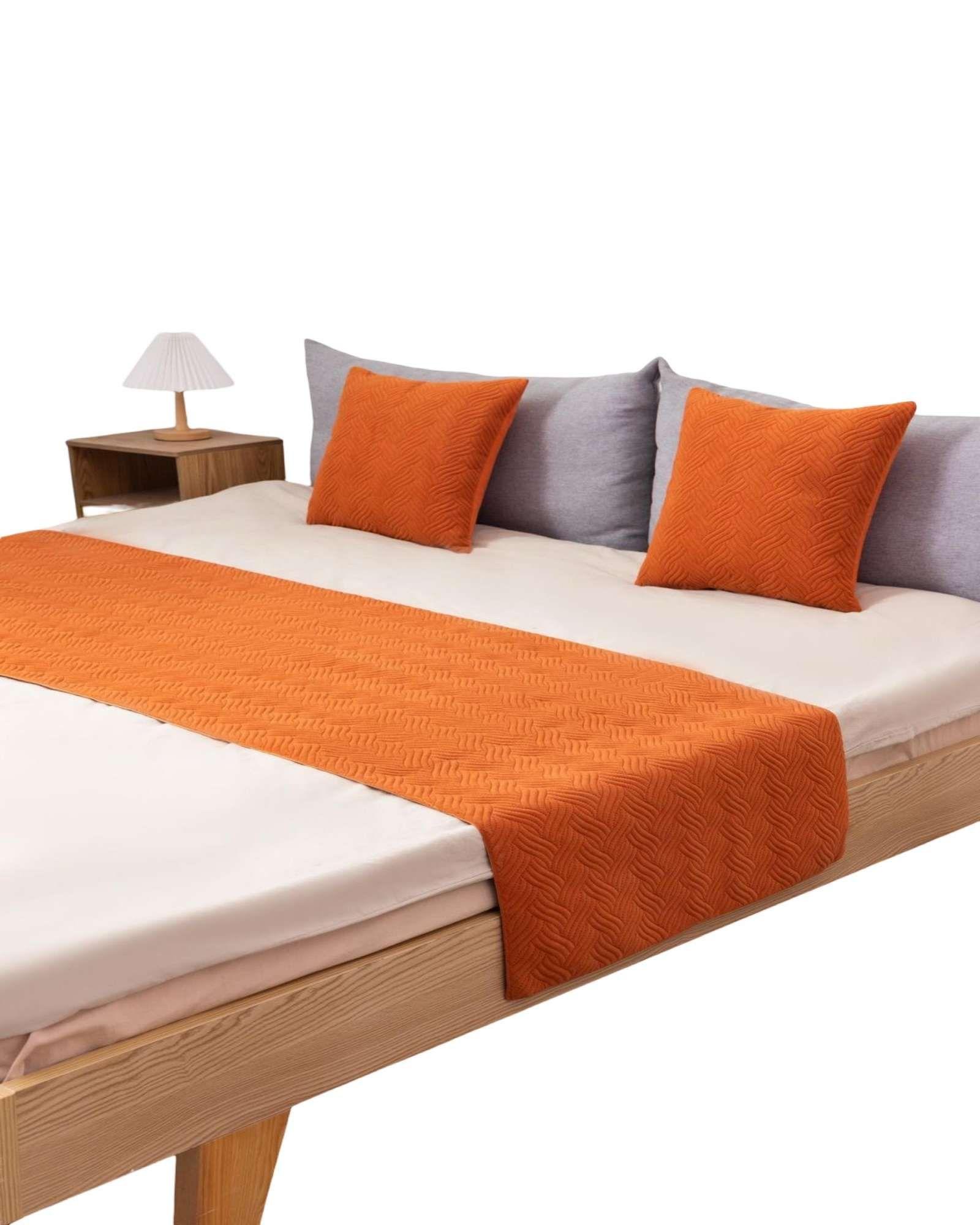 PIECERA SIN FUNDAS 2 PLAZAS ELEGANTE NARANJA-2