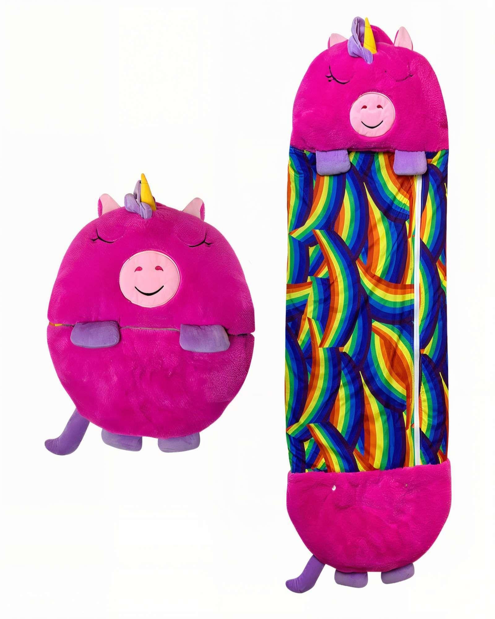 SACO PARA DORMIR EN FORMA DE UNICORNIO COLOR ROSADO-0