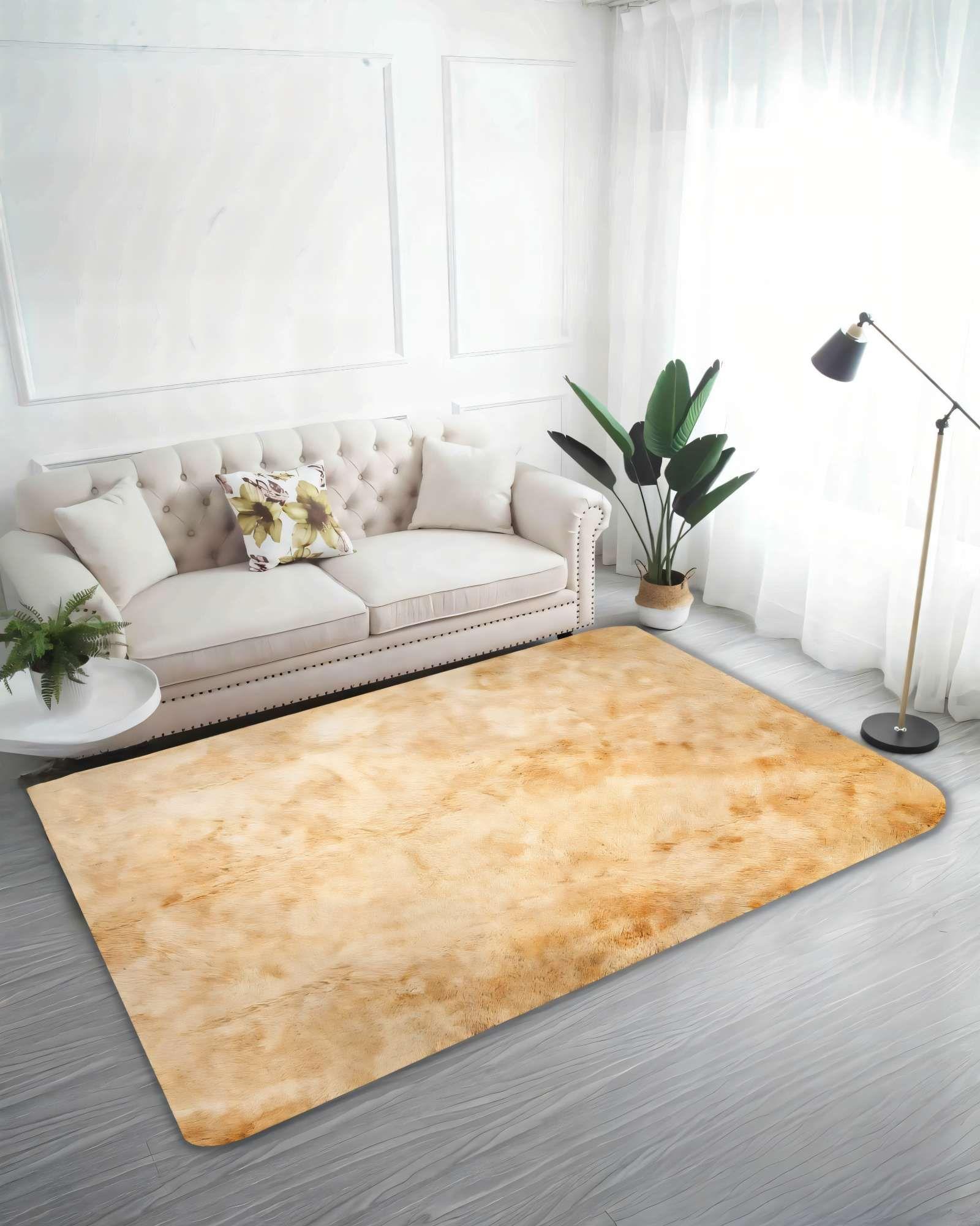 ALFOMBRA PELUDA 200X240   COLOR BEIGE 1-2