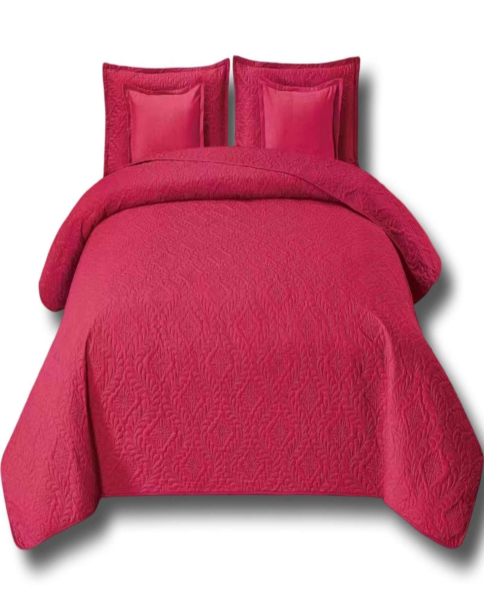 SET DE CAMA DE 9 PIEZAS INCLUYE CUBRECAMA MAS JUEGO DE SABANAS MAS CORTINAS 16-0