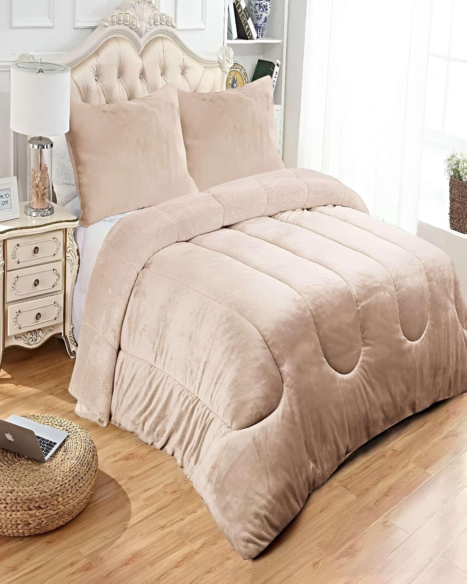 SET COBERTOR DE INVIERNO PLUSH 1.5 PLAZA 180X200CM P17-2