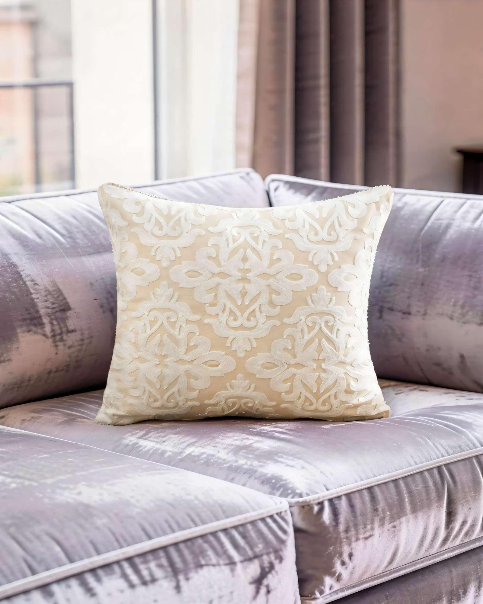 SET DE 2 FUNDAS DE COJIN 45CMX45CM  BORDADAS F2-3