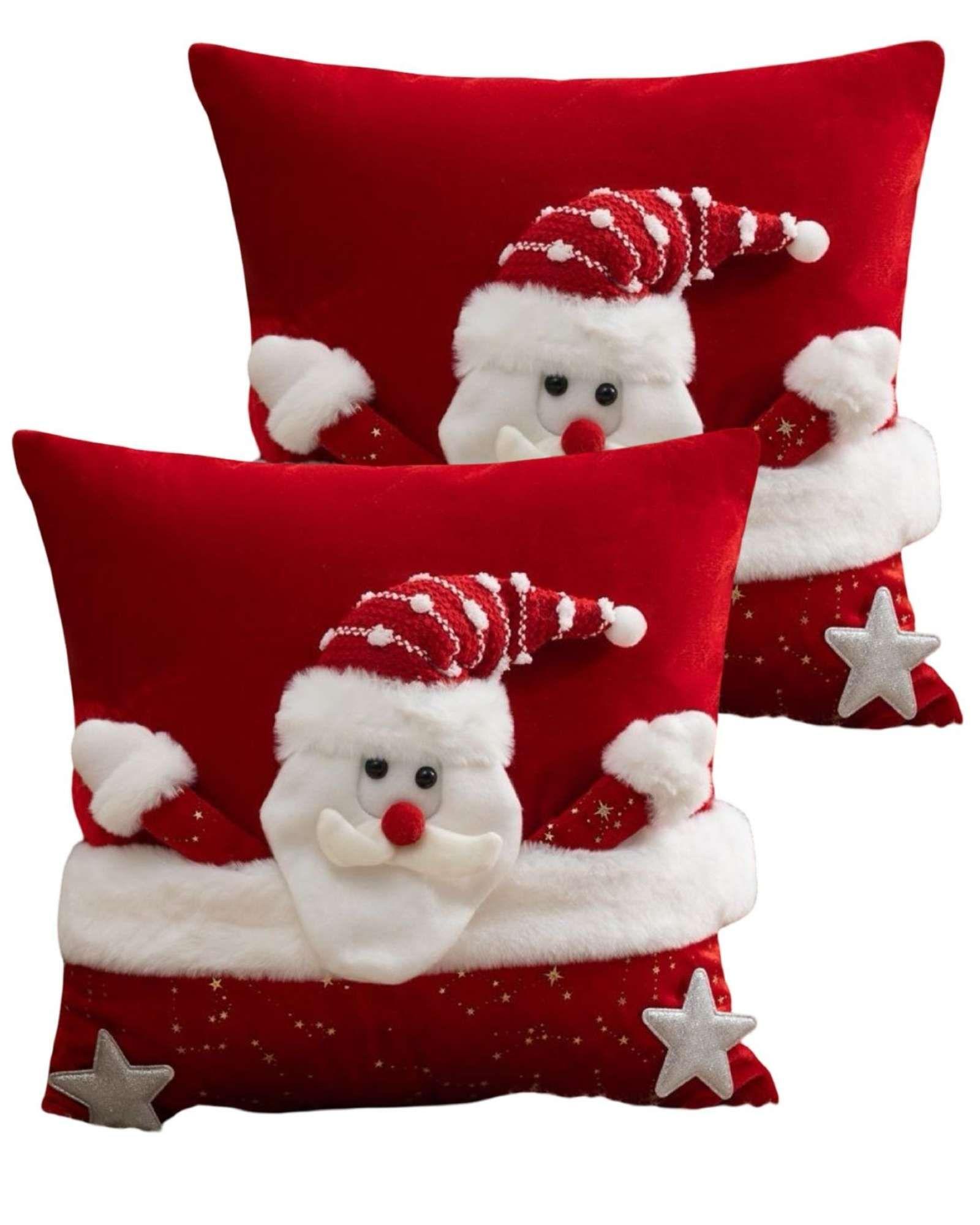 PACK DE 2 FUNDAS DE COJIN PARA NAVIDAD 3D   B3-0