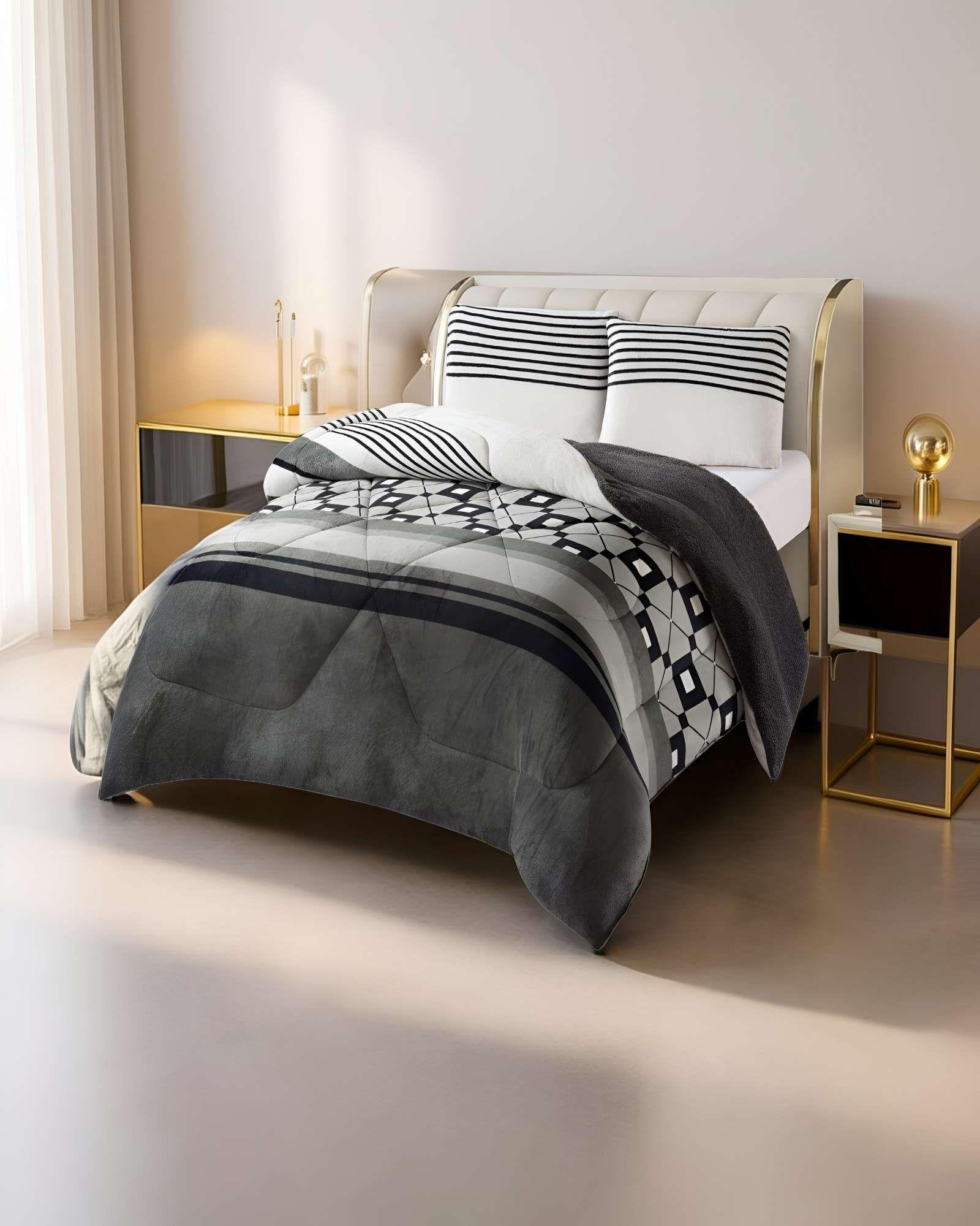 COBERTOR CON CHIPORRO PLUSH 2 PLAZAS 230X250CM MULTICOLOR C8-2