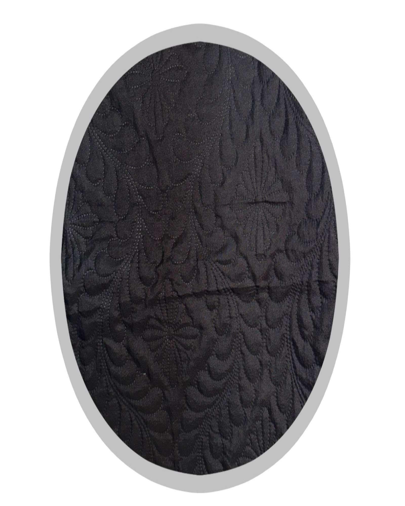 CUBRECAMA QUILT DE VERANO SUPER ELEGANTE KING - SUPER KING 250 X 270 CM COLOR NEGRO-2