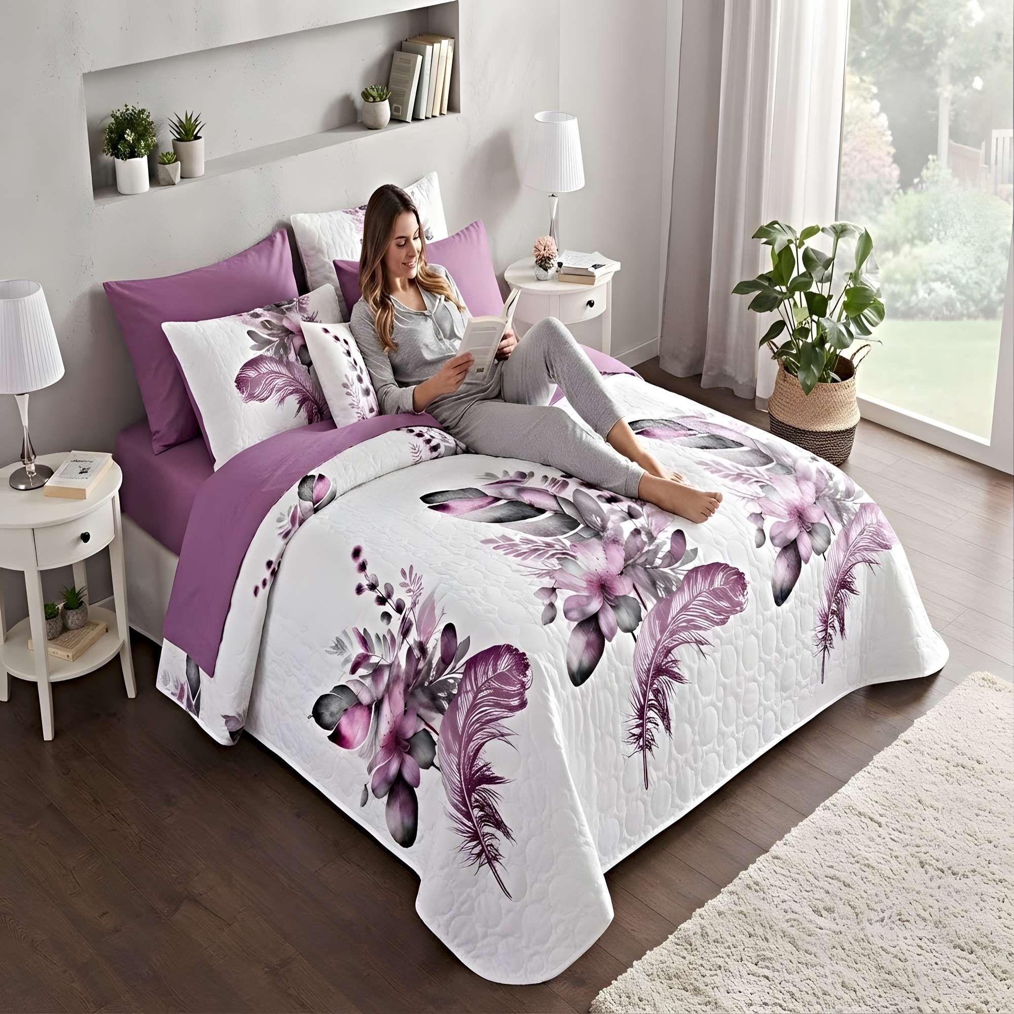 CUBRECAMA QUILT DE VERANO ULTRA FRESCO PLAZA Y MEDIA C6-2
