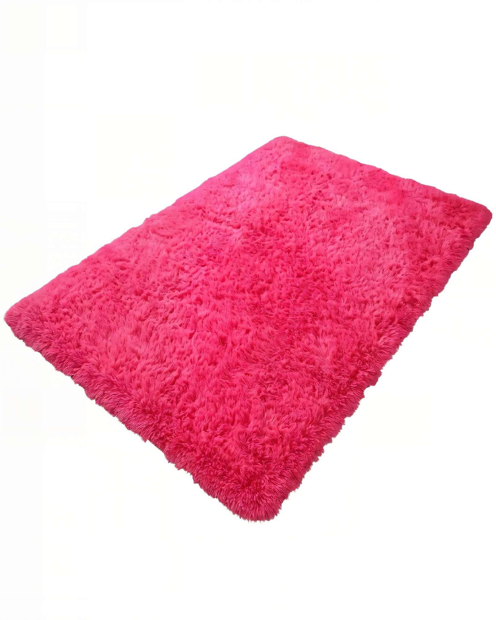 ALFOMBRA PELUDA 200X240   COLOR ROSA-0