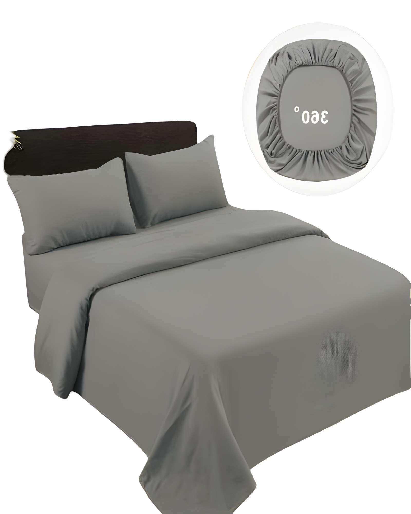 JUEGO DE SABANAS DE 500 HILOS KING COLOR GRIS-1