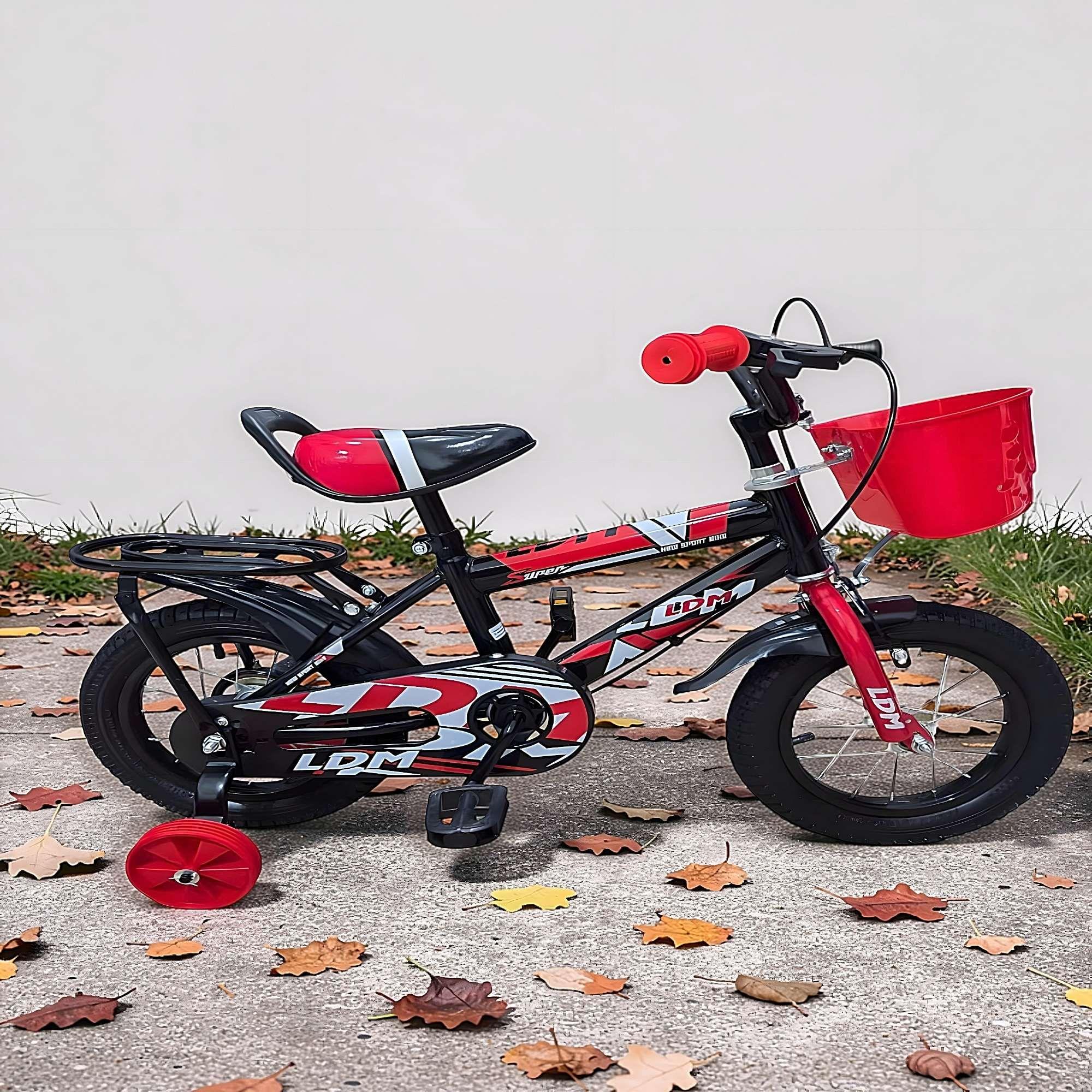 BICICLETA DE NIÑOS ARO 14 CON RUEDITAS COLOR ROJO2-2