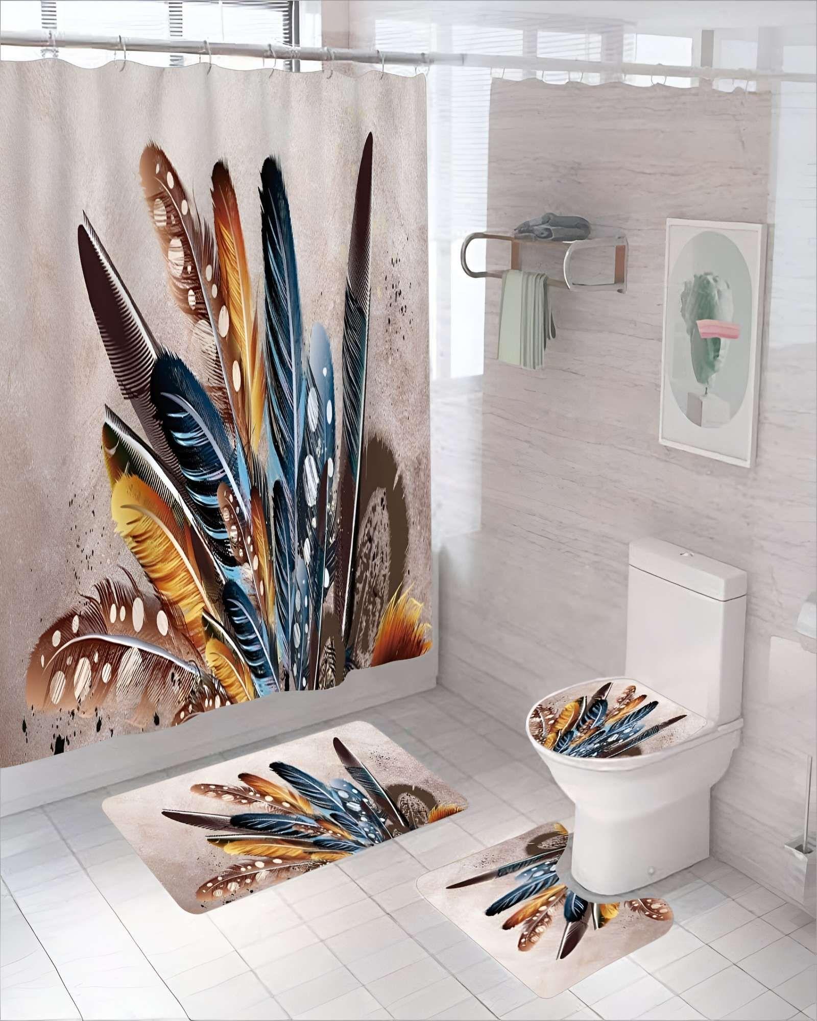 PACK DE 4 PIEZAS PARA BAÑO CON ESTAMPADO 24-2