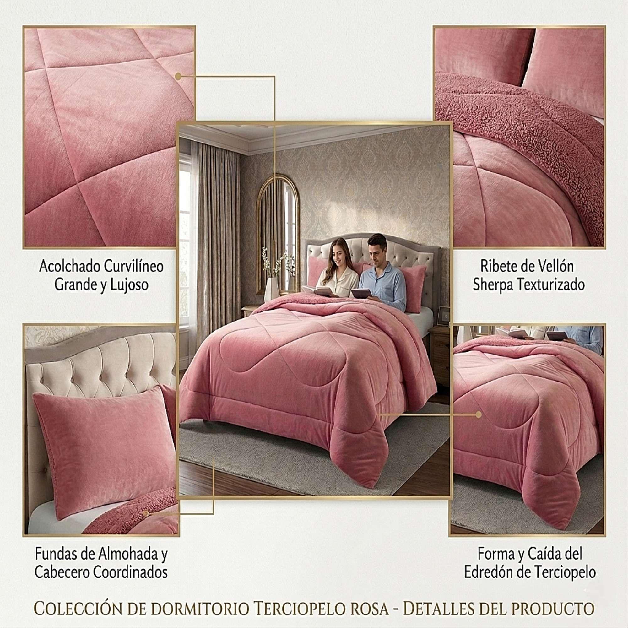 COBERTOR SHERPA PLUSH CS 2 PLAZAS ROSADO-2