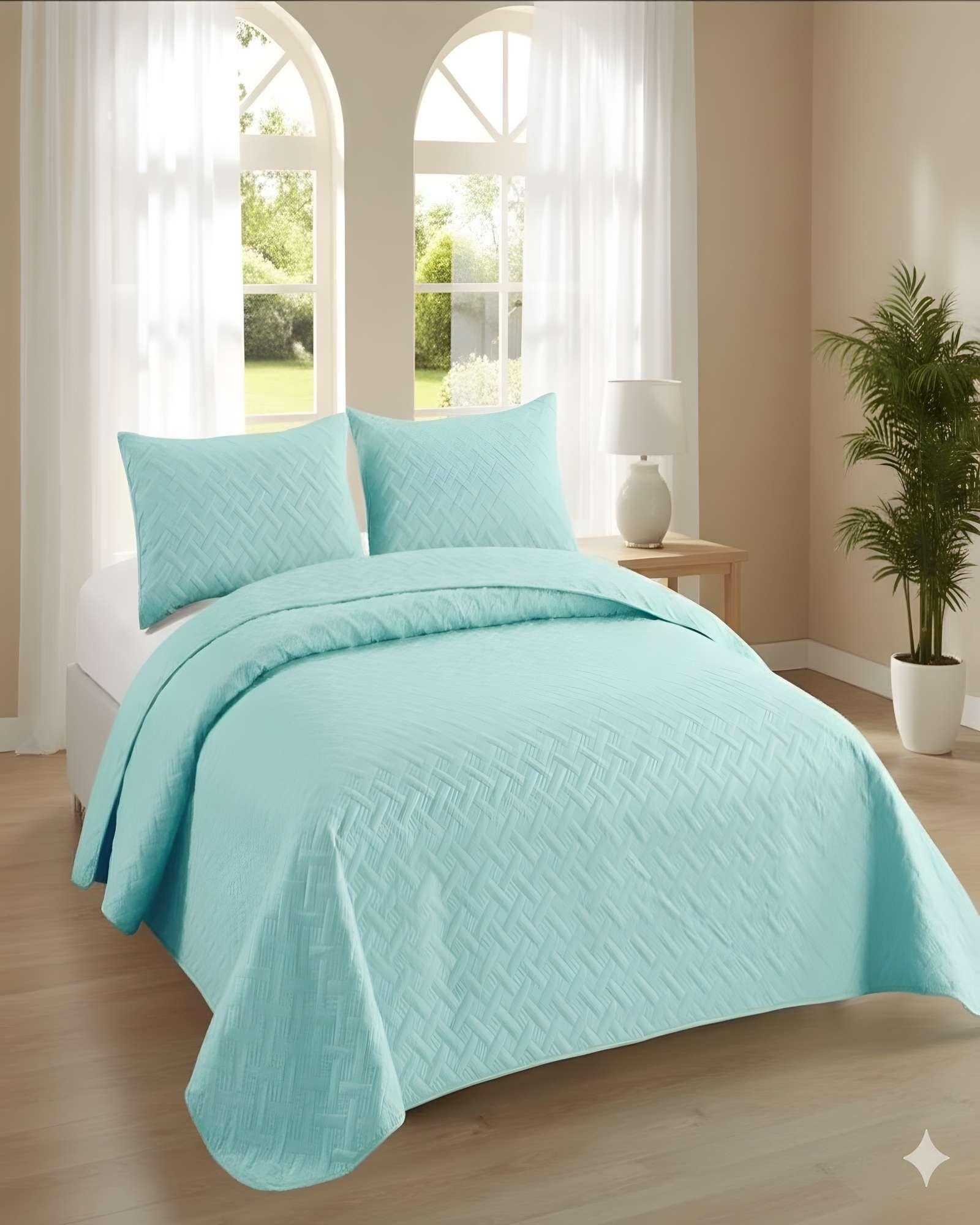 QUILT CUBRECAMA DE VERANO UNICOLOR 2 PLAZAS A7-3