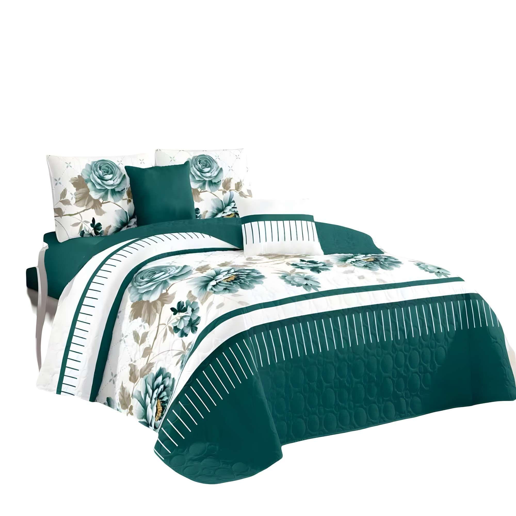 CUBRECAMA PREMIUM DE VERANO CON DISEÑO 2 PLAZA B26-3