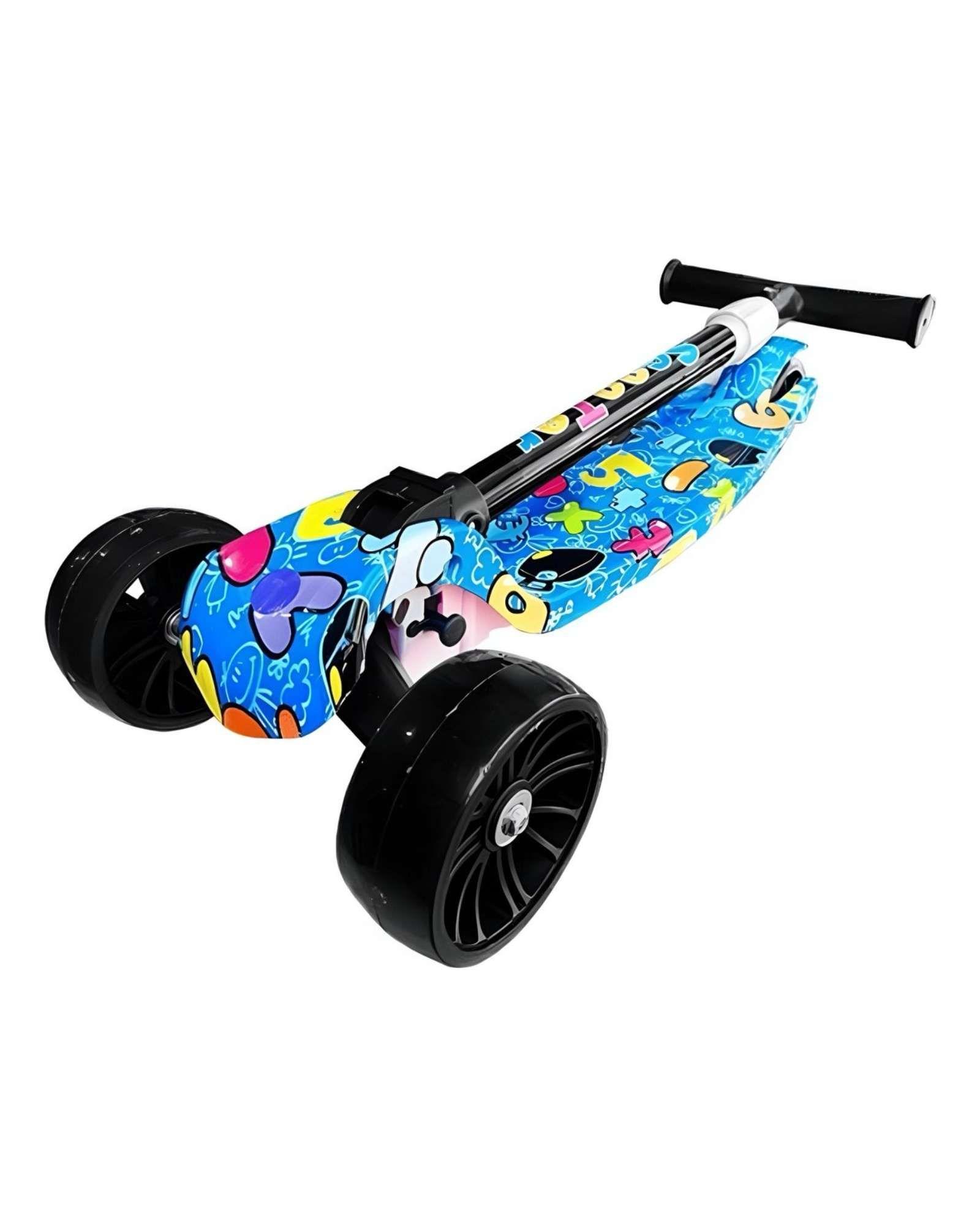 SCOOTER INFANTIL de 3 Ruedas Colorido y Ajustable con Luces LED 04-2