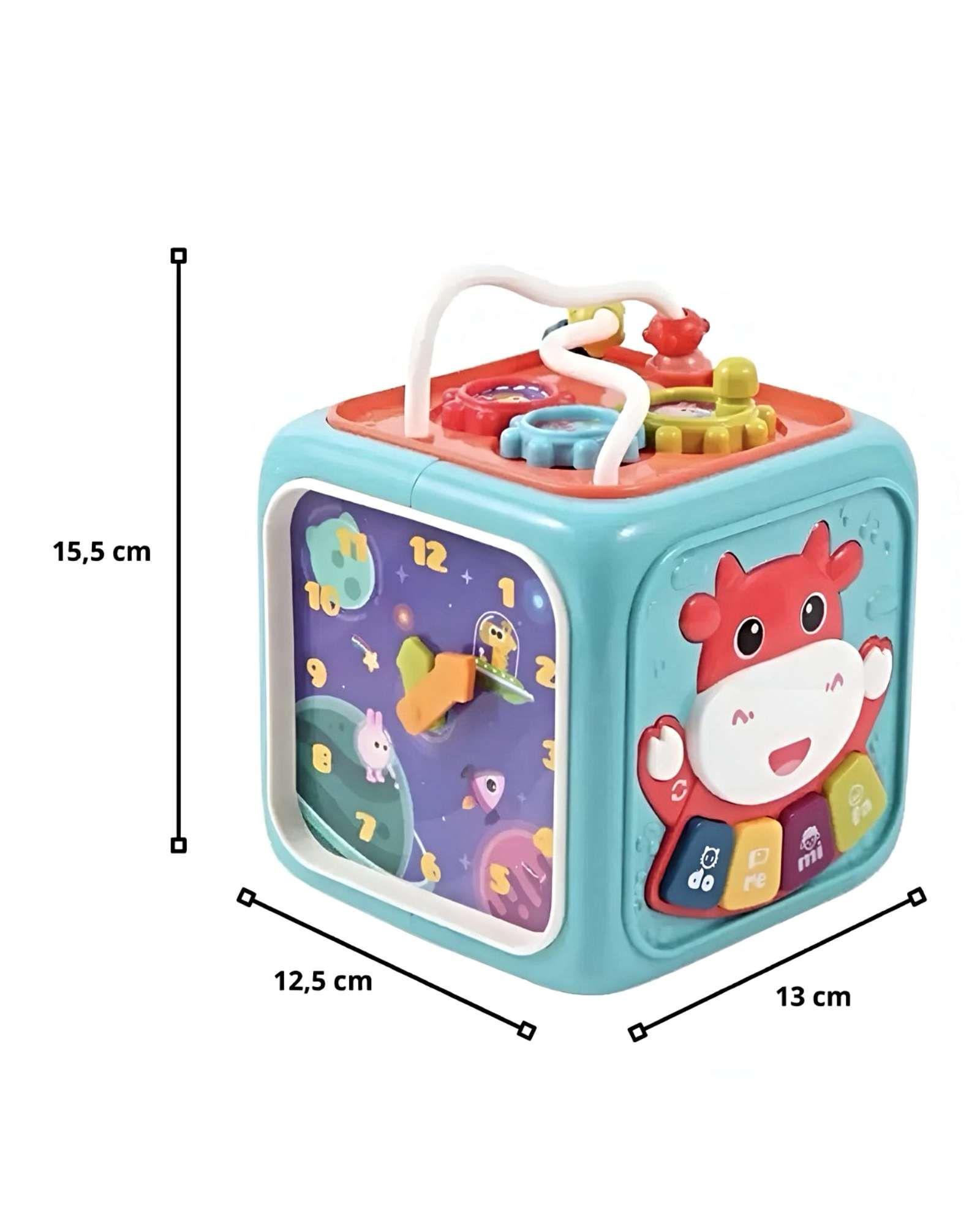 Cubo Sensorial Didáctico Juguete de Estimulación Temprana-3