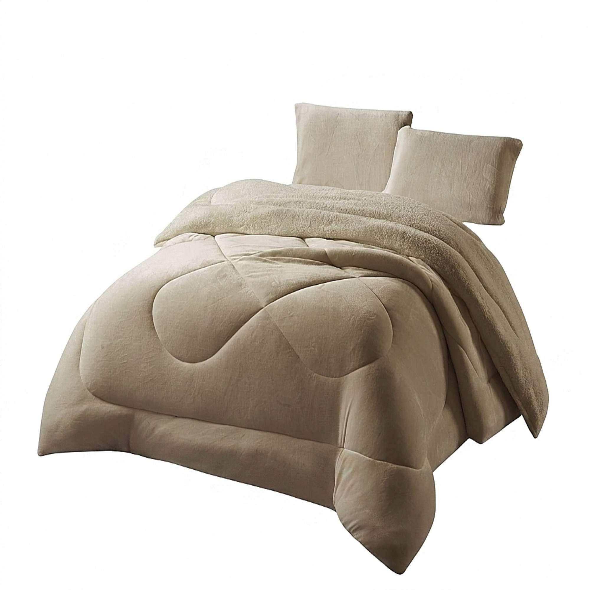 COBERTOR SHERPA PLUSH CS KING CAFÉ CLARO-2
