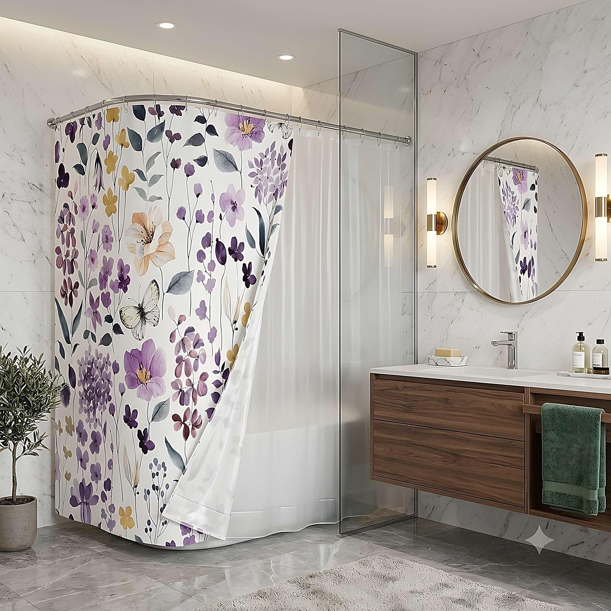 CORTINA DE BAÑO PREMIUM MAS FORRO 180X180 CM CB20-0