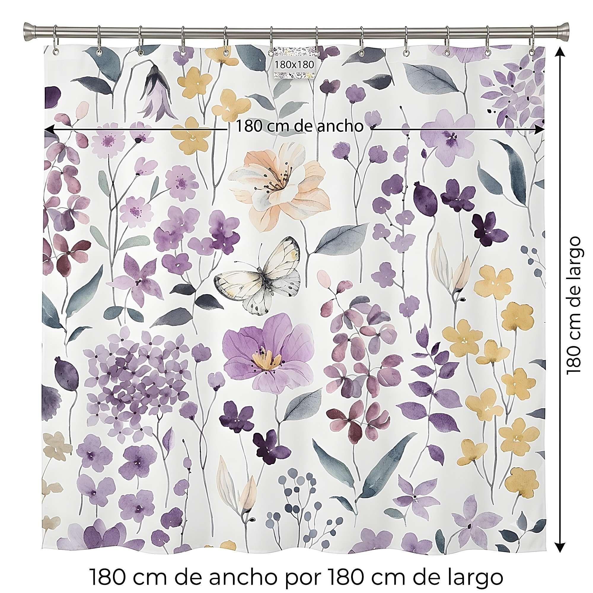 CORTINA DE BAÑO PREMIUM MAS FORRO 180X180 CM CB20-1