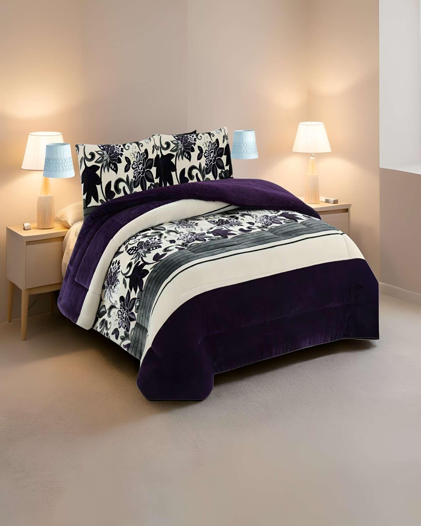 COBERTOR SHERPA 2 PLAZAS 230X250CM MULTICOLOR B27-2