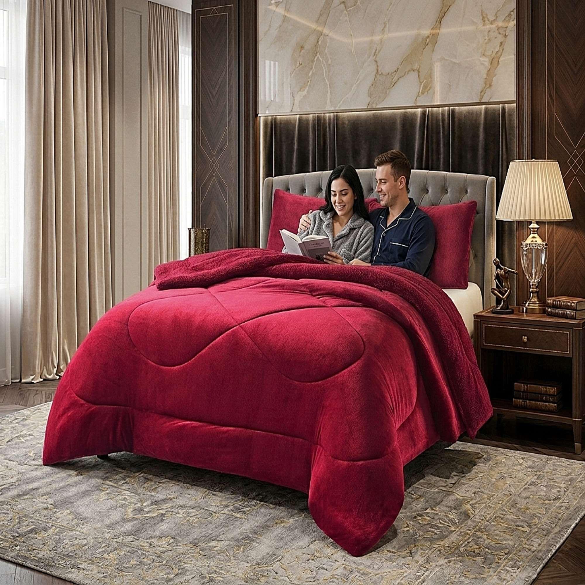 COBERTOR SHERPA PLUSH CS KING BURDEO-3
