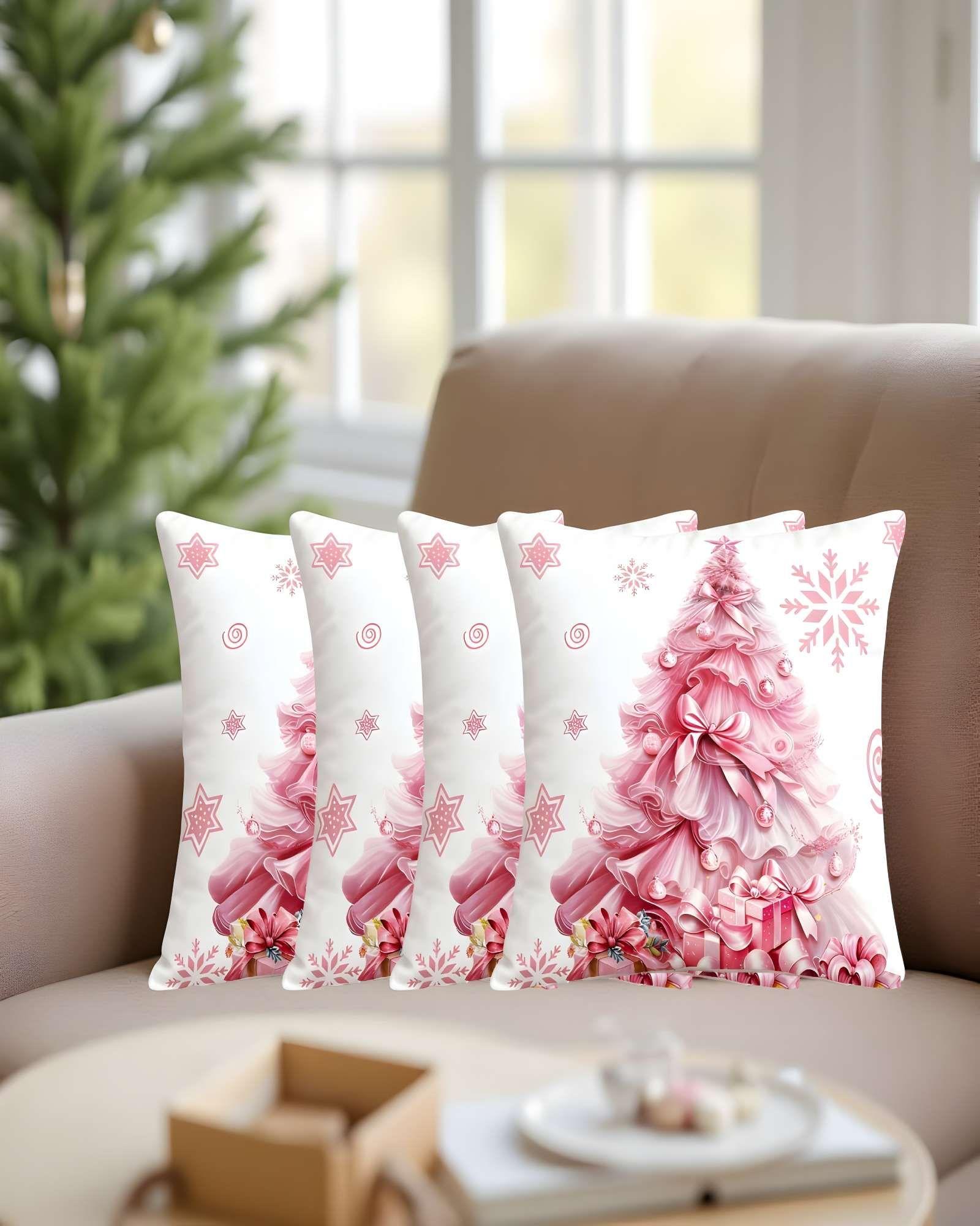 PACK DE 4 FUNDAS DE COJINES DE NAVIDAD 45X45 CM A12-3