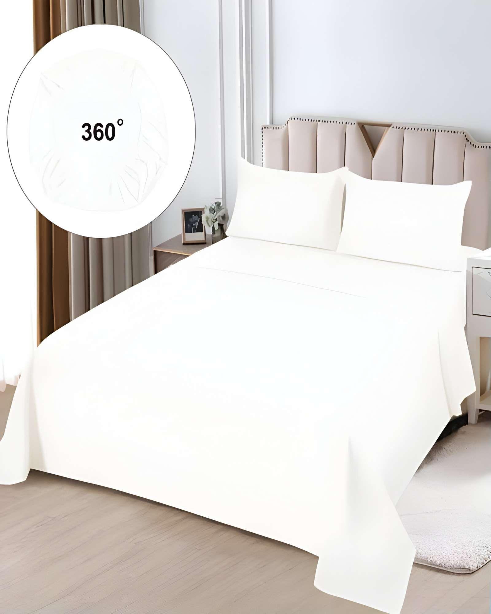 JUEGO DE SABANAS KING BLANCO K5-2