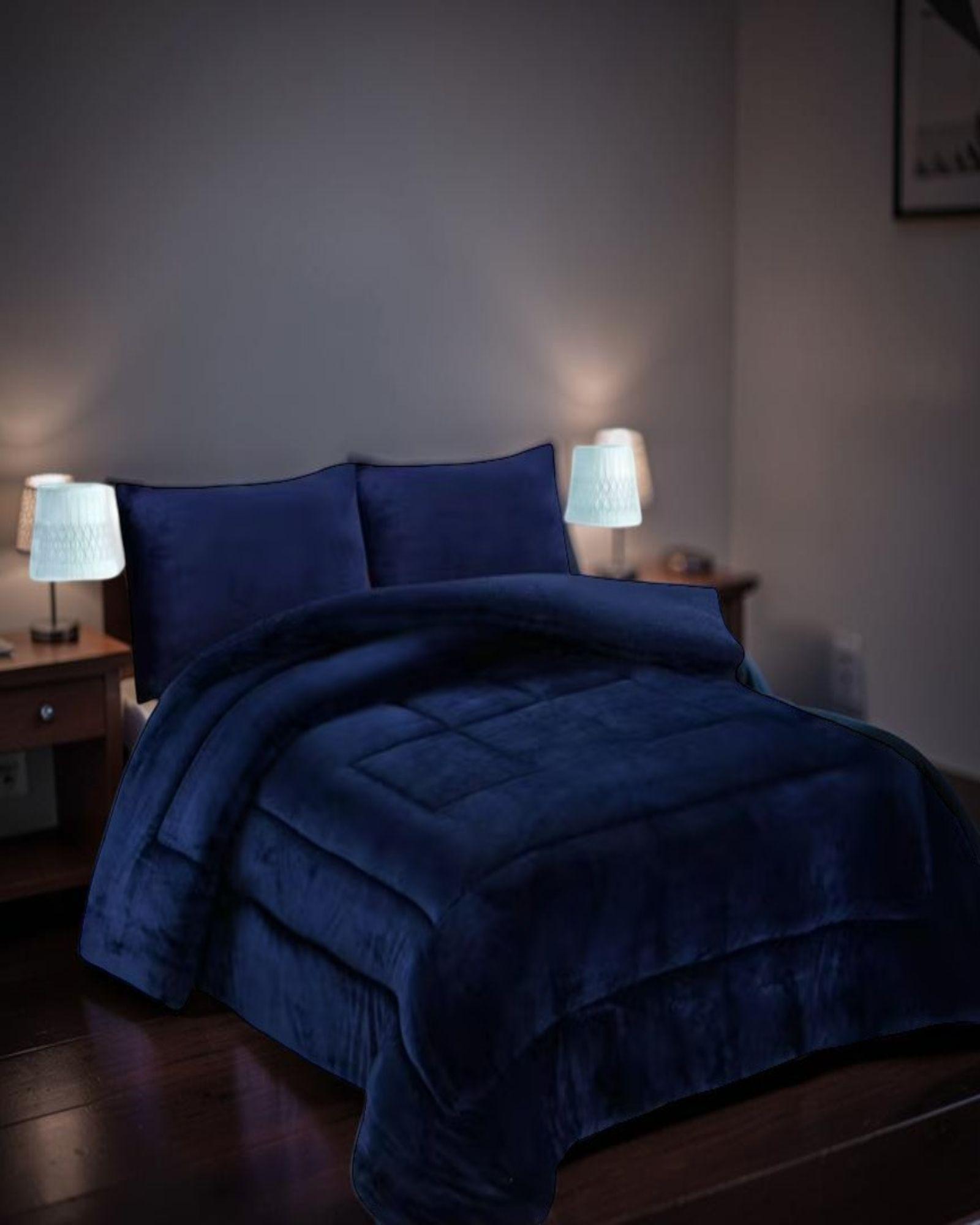 COBERTOR SHERPA KING 250X270CM TURQUESA B15-2