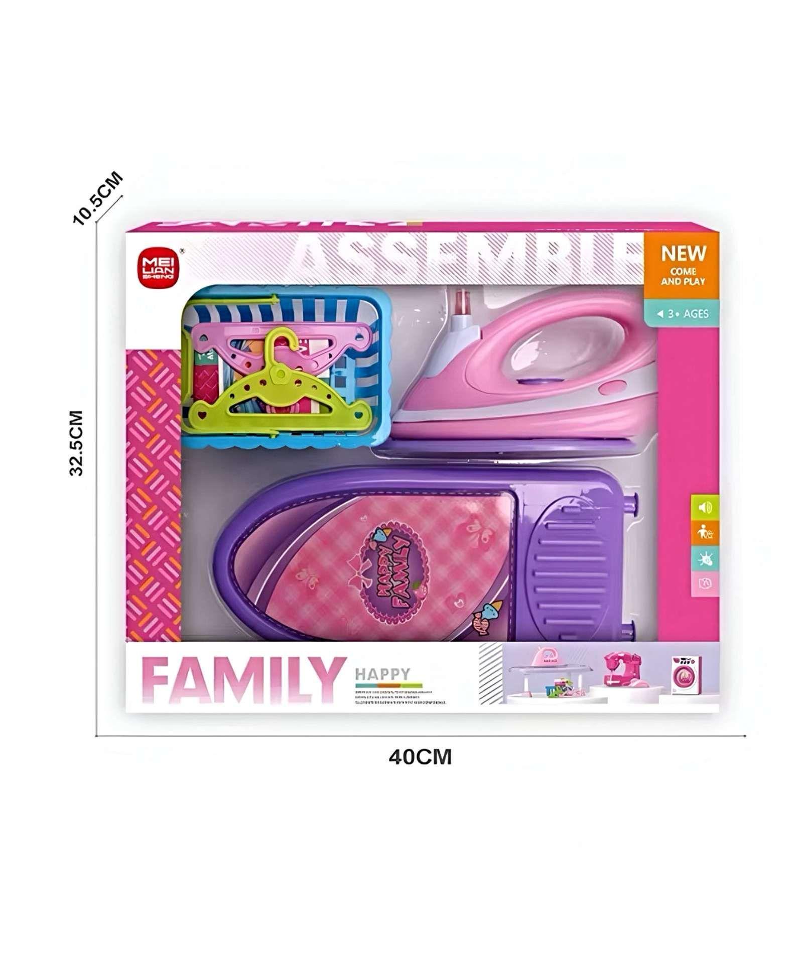 JUGUETE PLANCHA DE ROPA CON MESA PARA NIÑAS-2