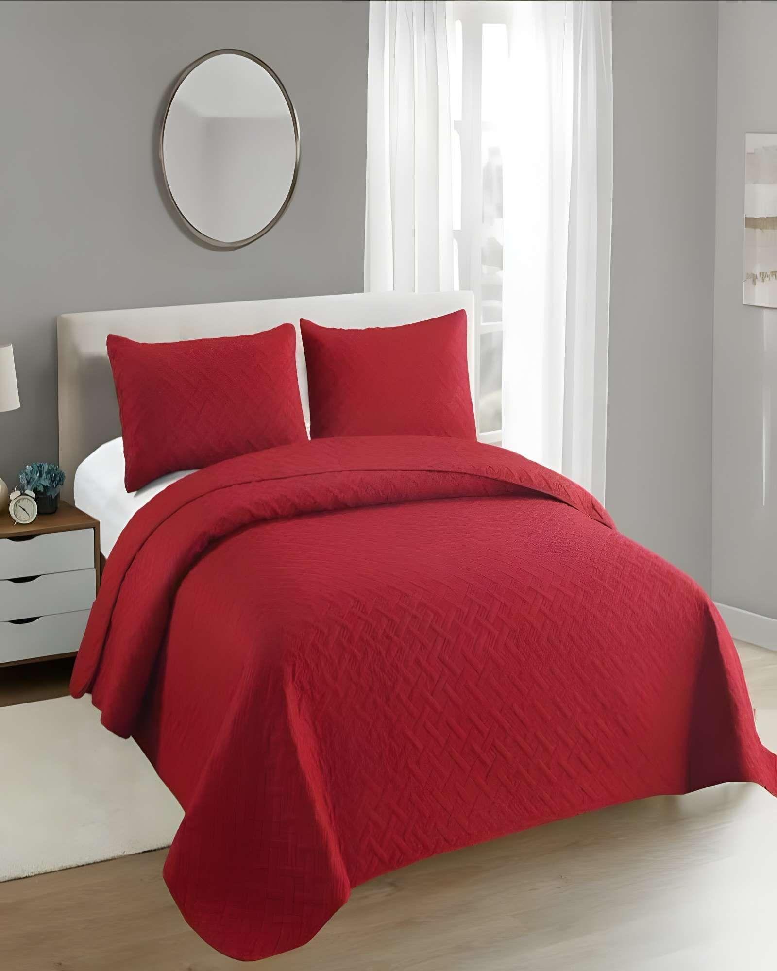 QUILT CUBRECAMA DE VERANO UNICOLOR KING A3-3