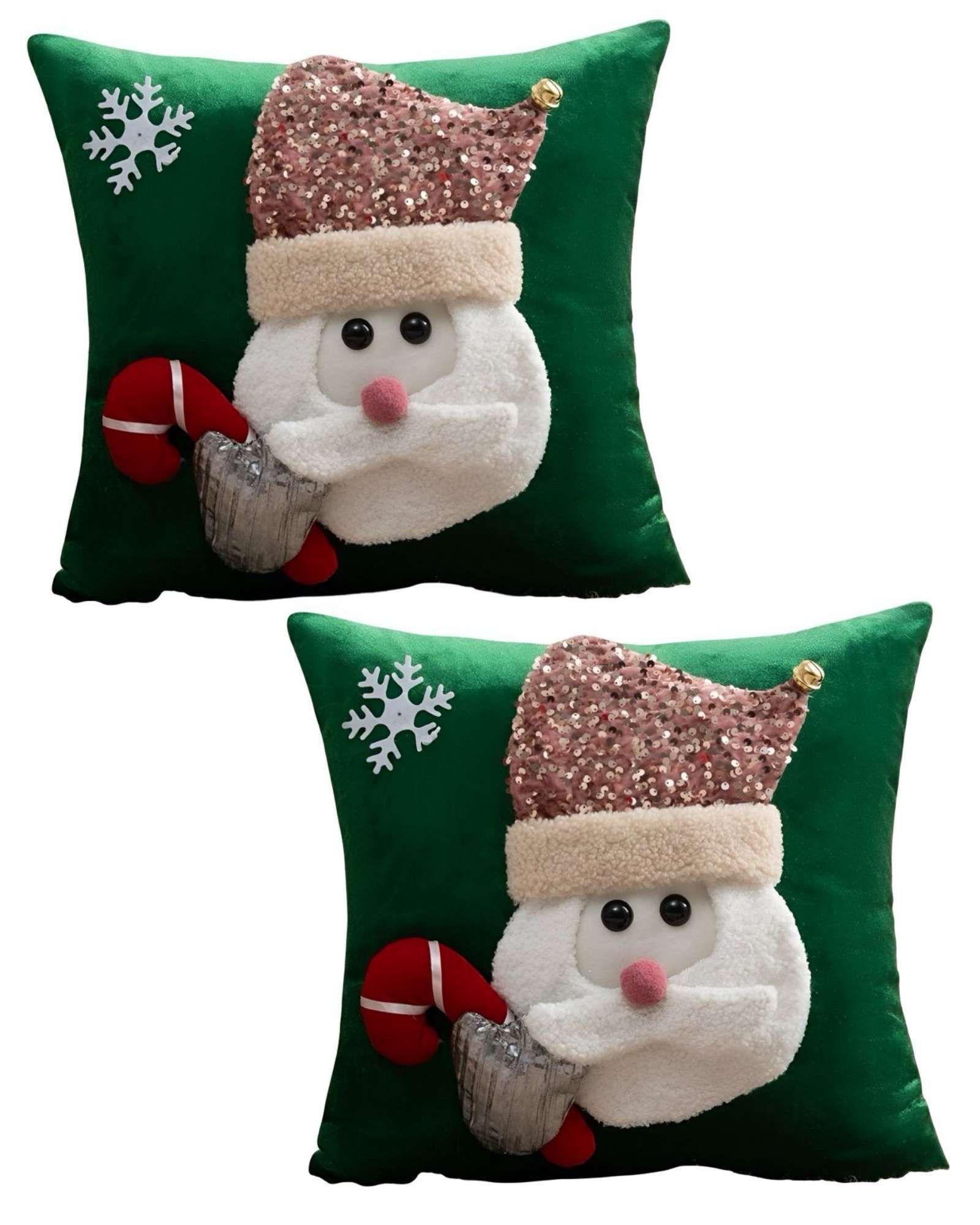 PACK DE 2 FUNDAS DE COJIN PARA NAVIDAD 3D   B15-0