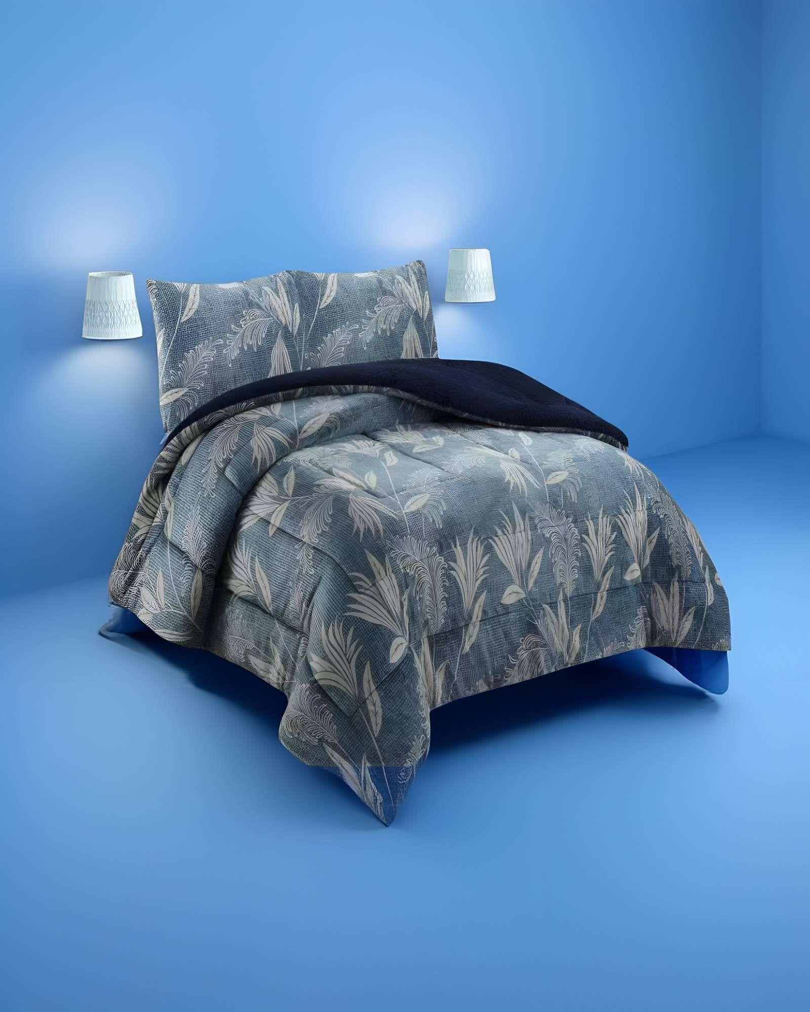 COBERTOR SHERPA 2 PLAZAS 230X250CM AZUL B6-2