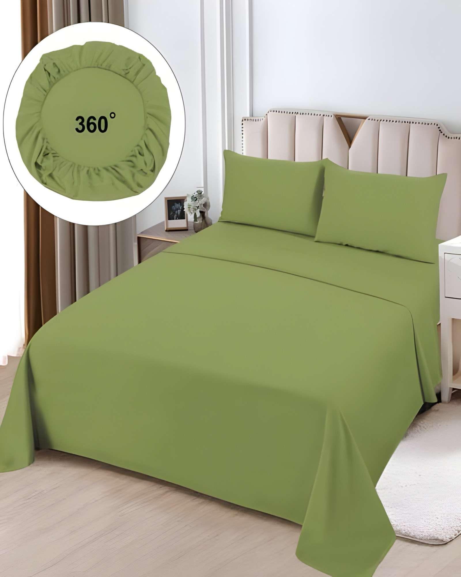 JUEGO DE SABANAS KING VERDE K3-2