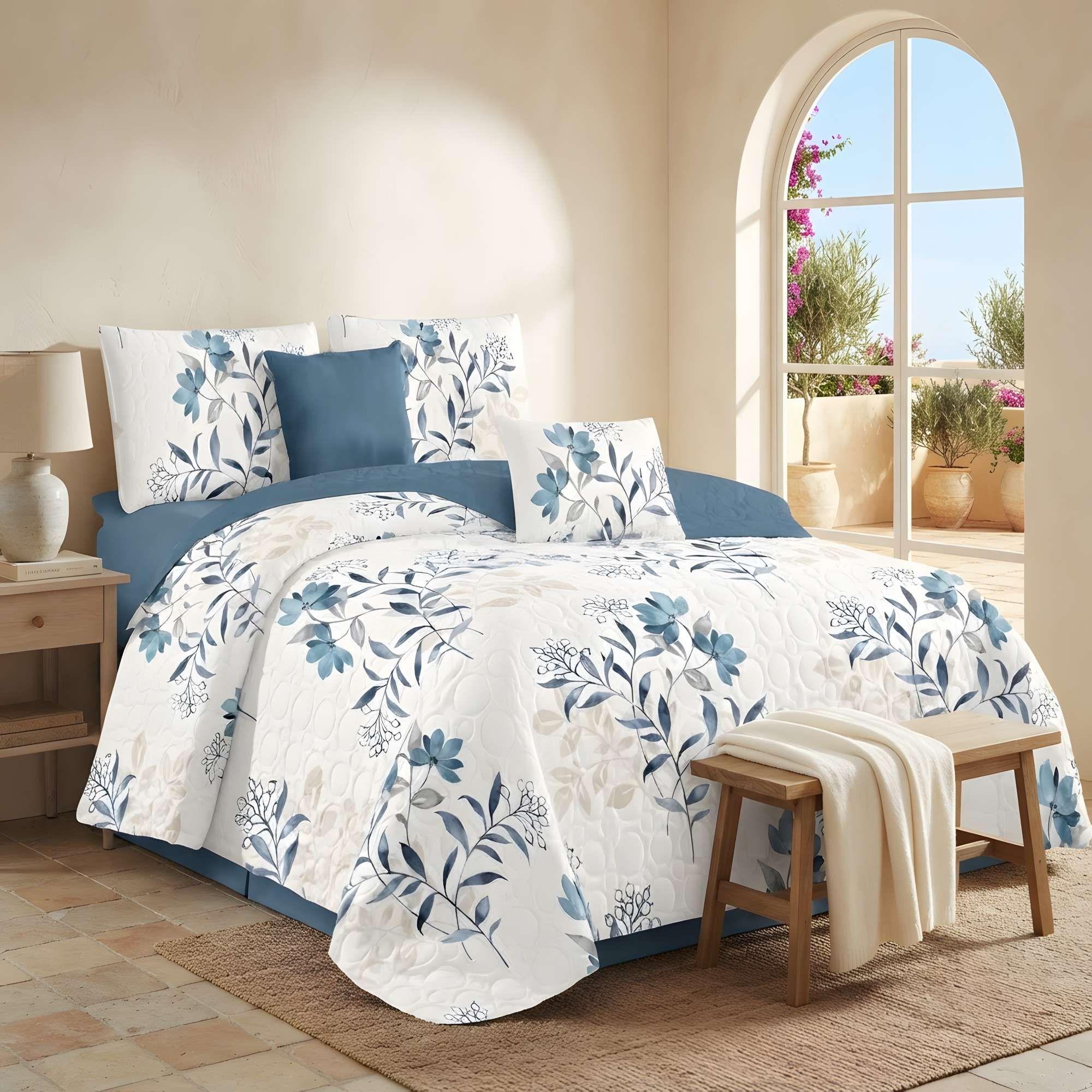 CUBRECAMA PREMIUM DE VERANO CON DISEÑO 1,5P B9-1