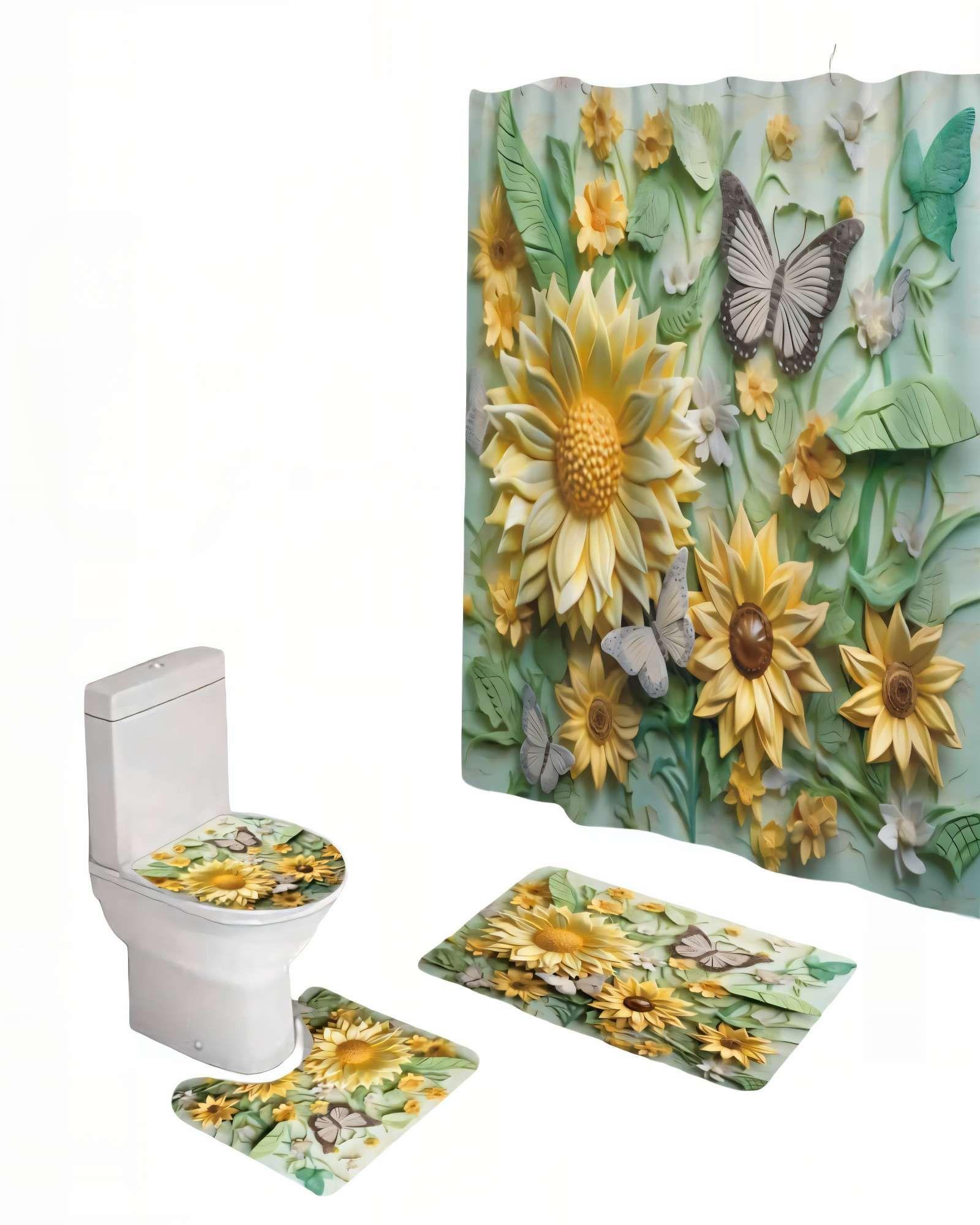 PACK DE 4 PIEZAS PARA BAÑO CON ESTAMPADO 7-0