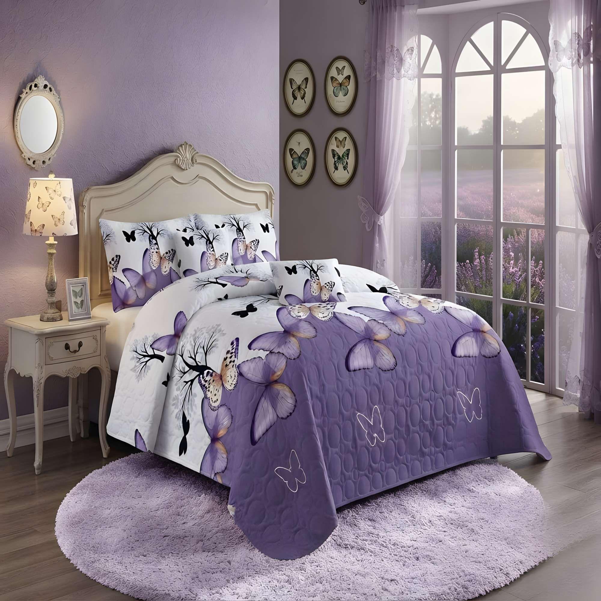 CUBRECAMA PREMIUM DE VERANO CON DISEÑO 2 PLAZA B14-2