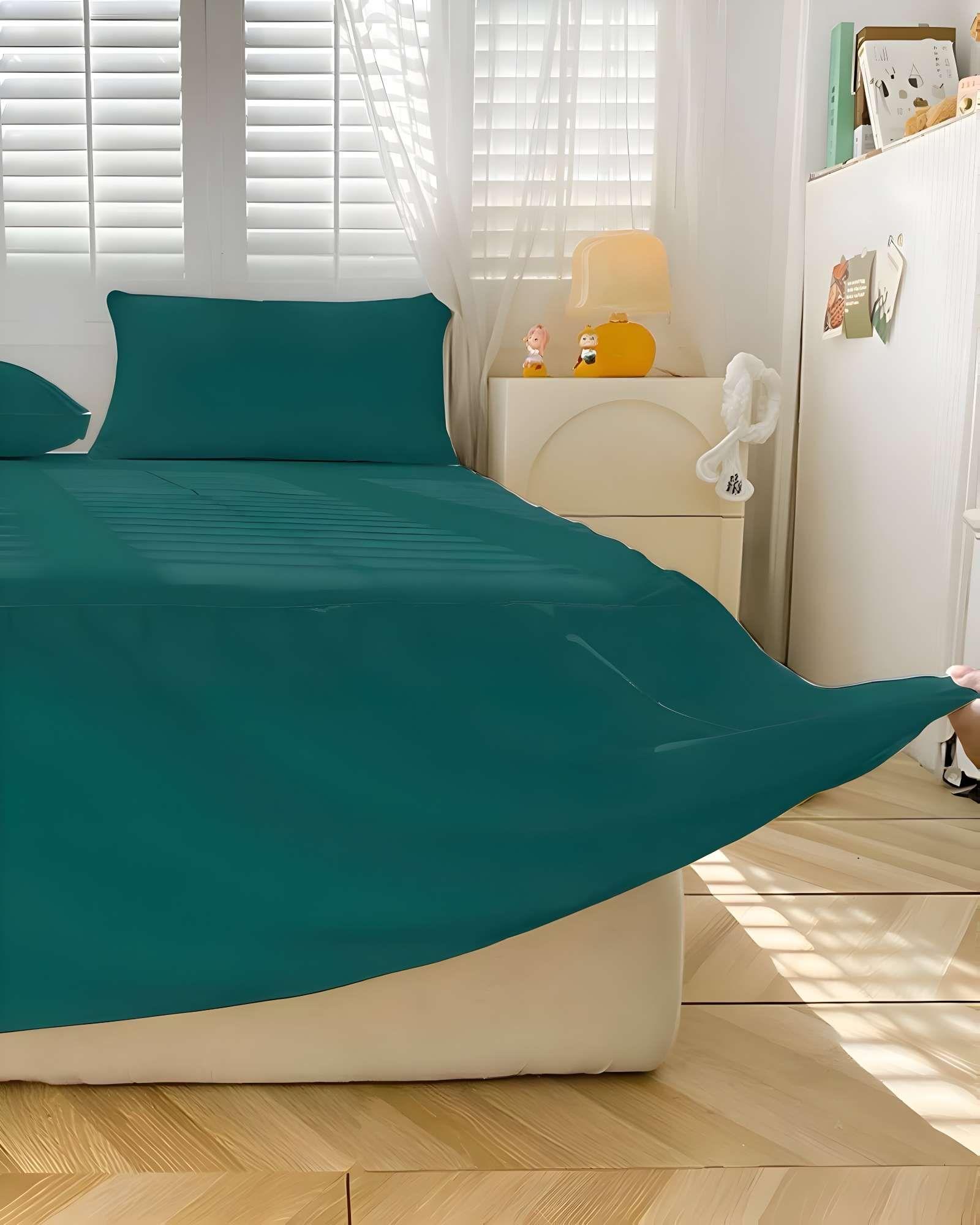 FALDÓN DE CAMA CON VOLADO PROTECTOR DE BASE DE CAMA KING 07-2