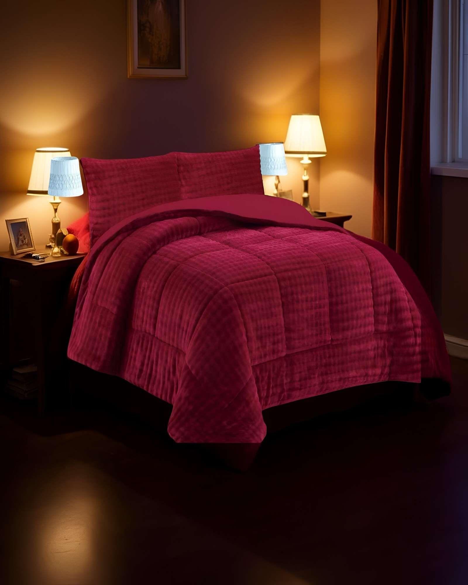 COBERTOR SHERPA 2 PLAZAS 230X250CM BURDEO B7-2