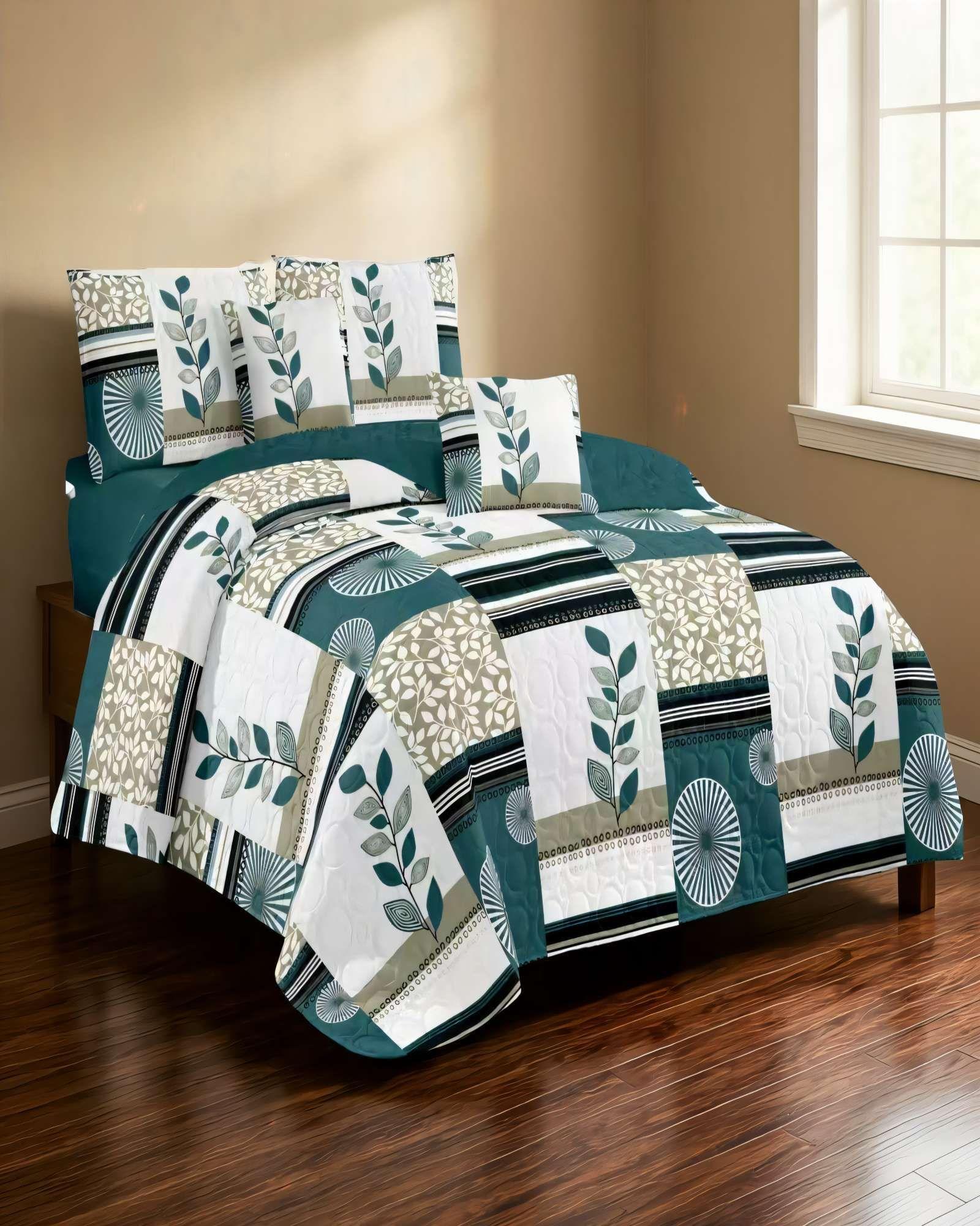 QUILT CUBRECAMA DE VERANO 1,5 PLAZAS CON DISENO 3-2