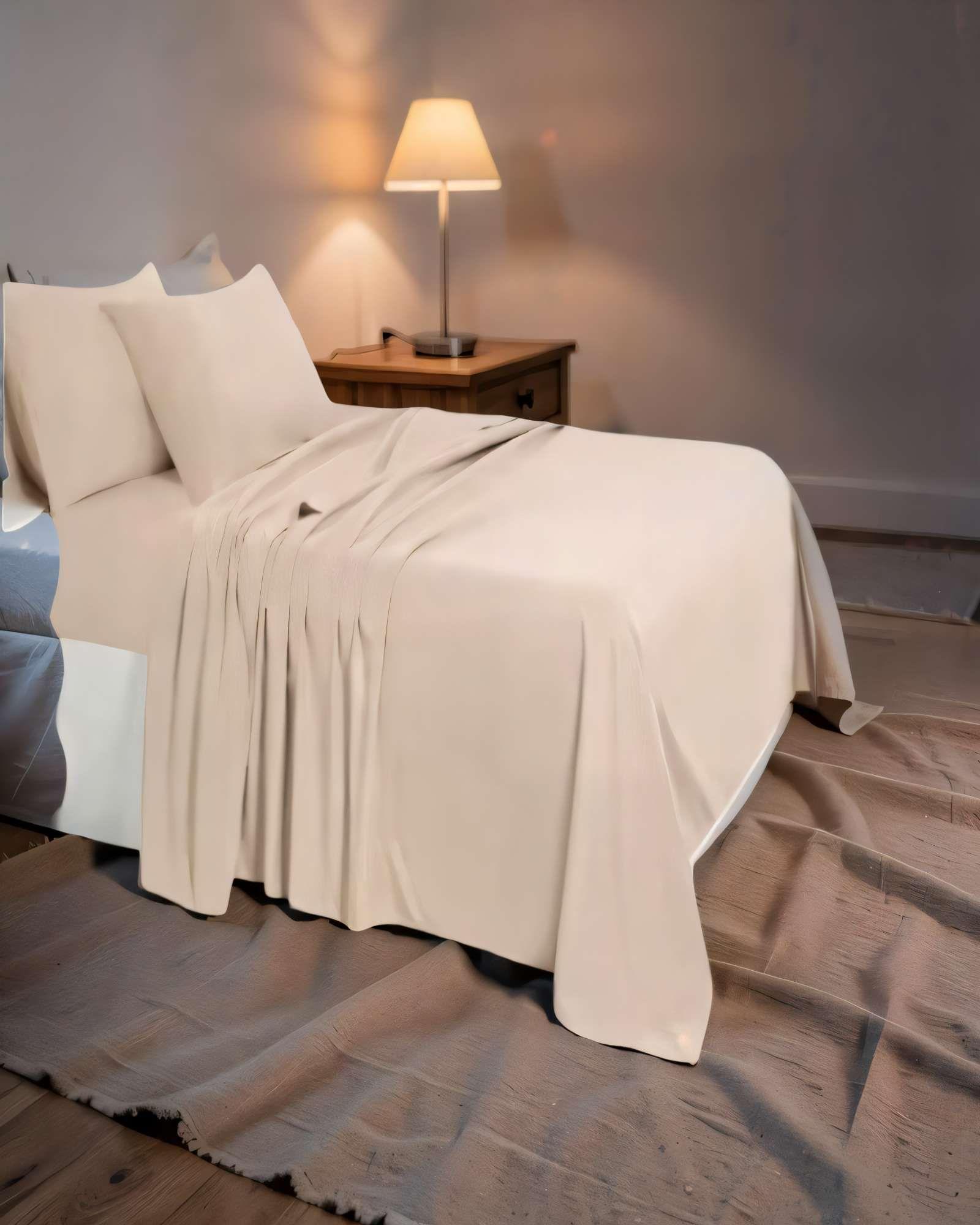 SET DE  SABANA 200 HILOS KING COLOR BEIGE-2