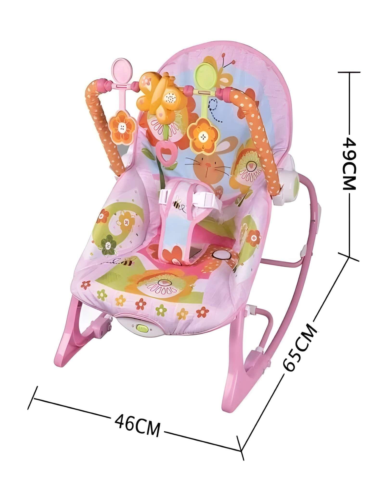 Silla  Para Bebé con vibracion  Rosado-2