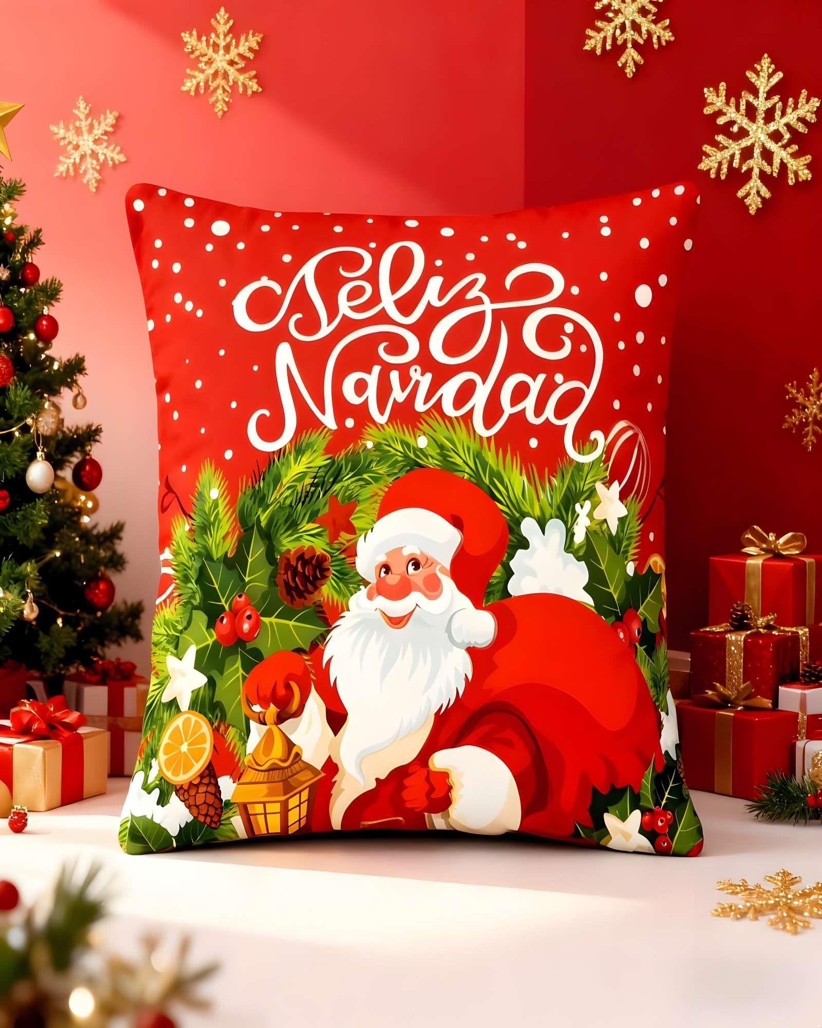 PACK DE 4 FUNDAS DE COJINES DE NAVIDAD 45X45 CM A07-2