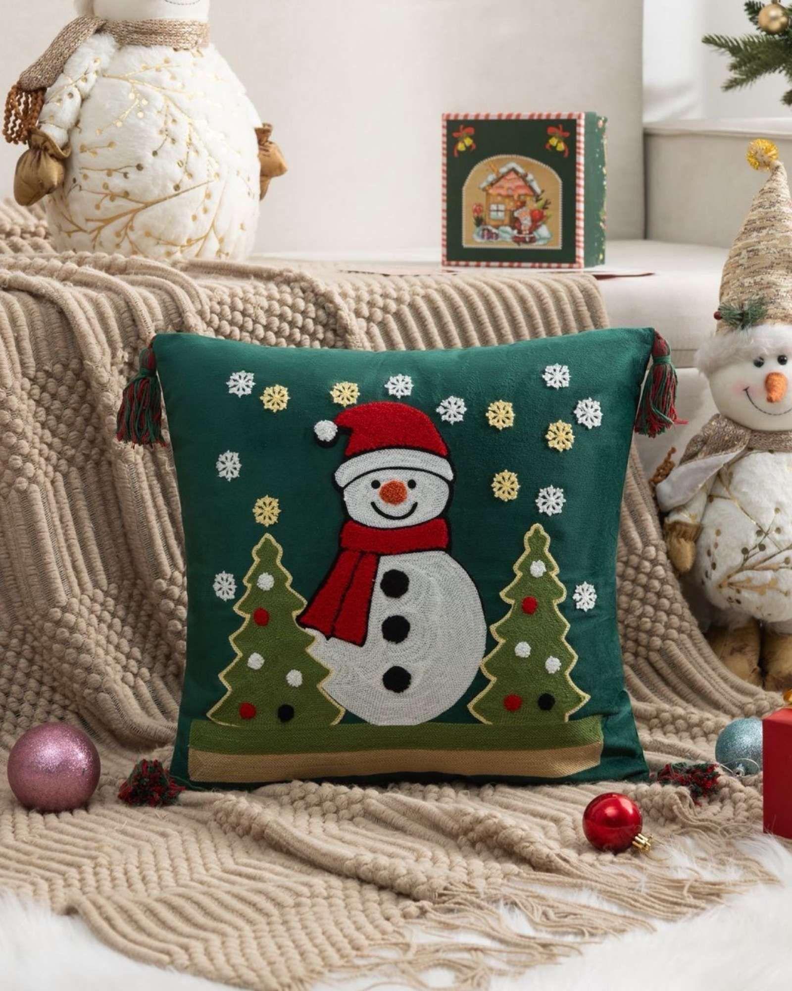 PACK DE 4 FUNDAS DE COJIN PARA NAVIDAD A8-1
